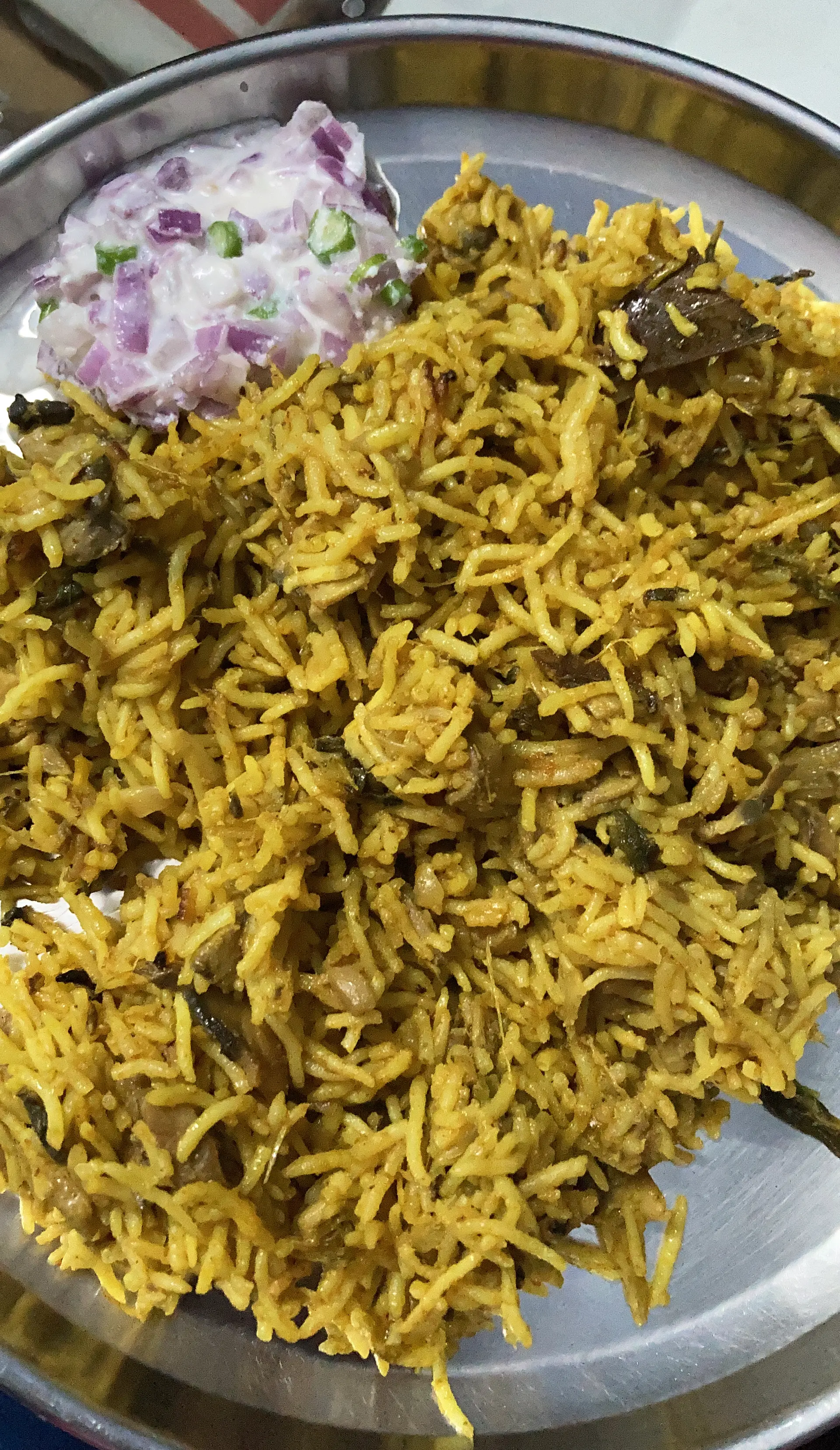 A cook's photo of Mushroom Biryani