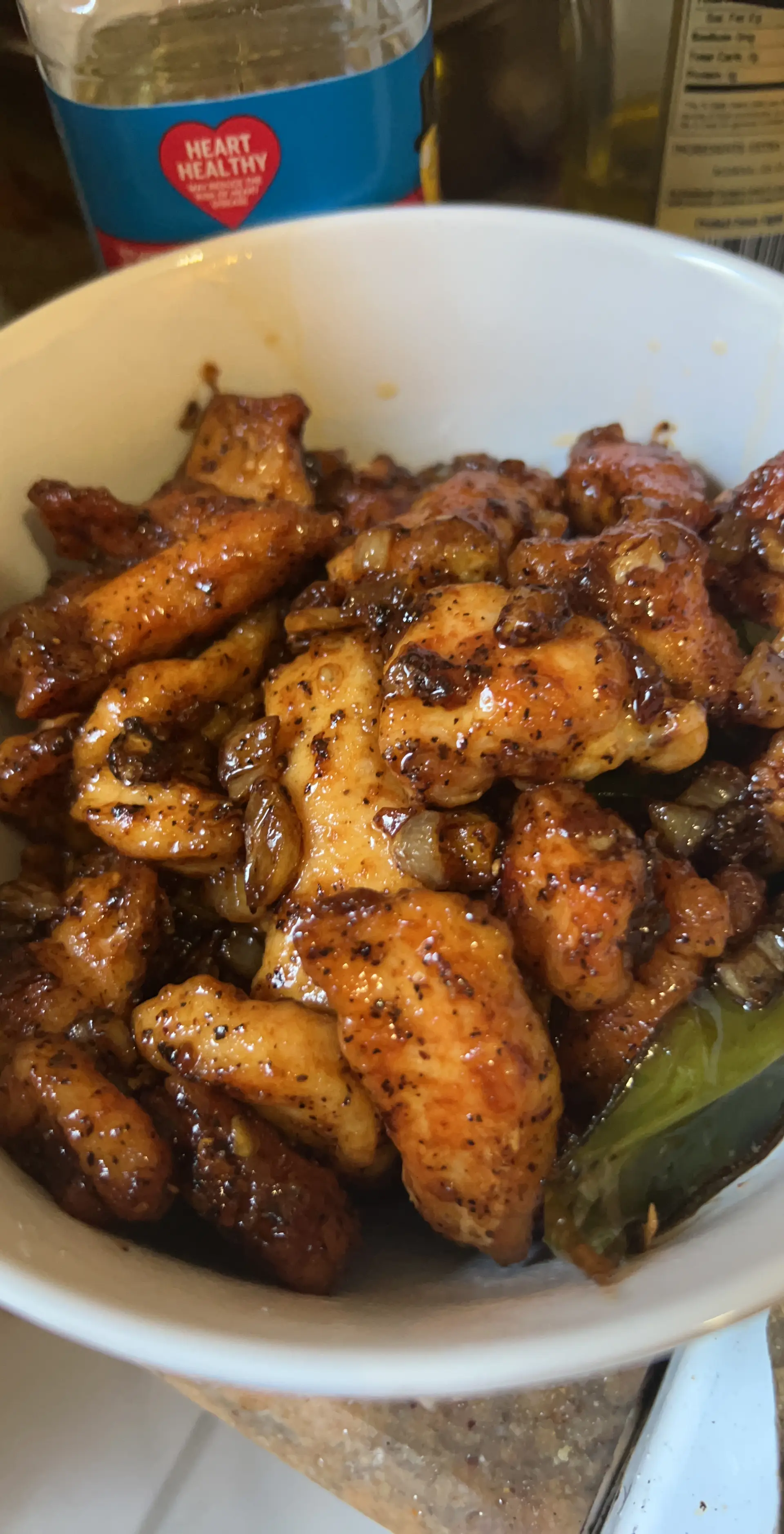 A cook's photo of Pepper Chicken