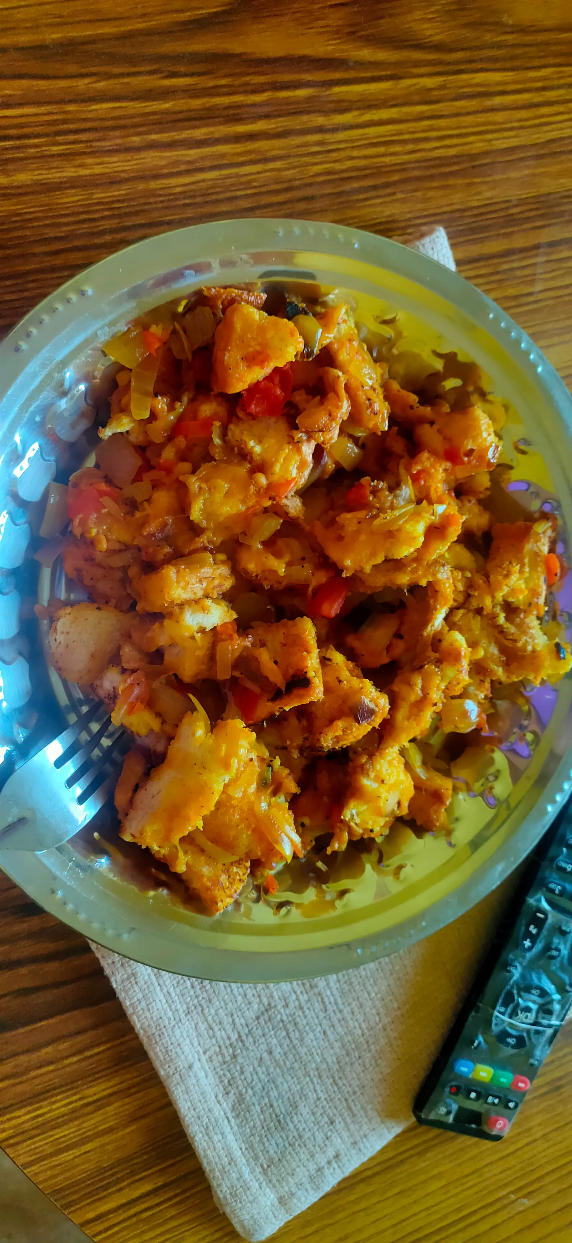 A cook's photo of Bread Upma