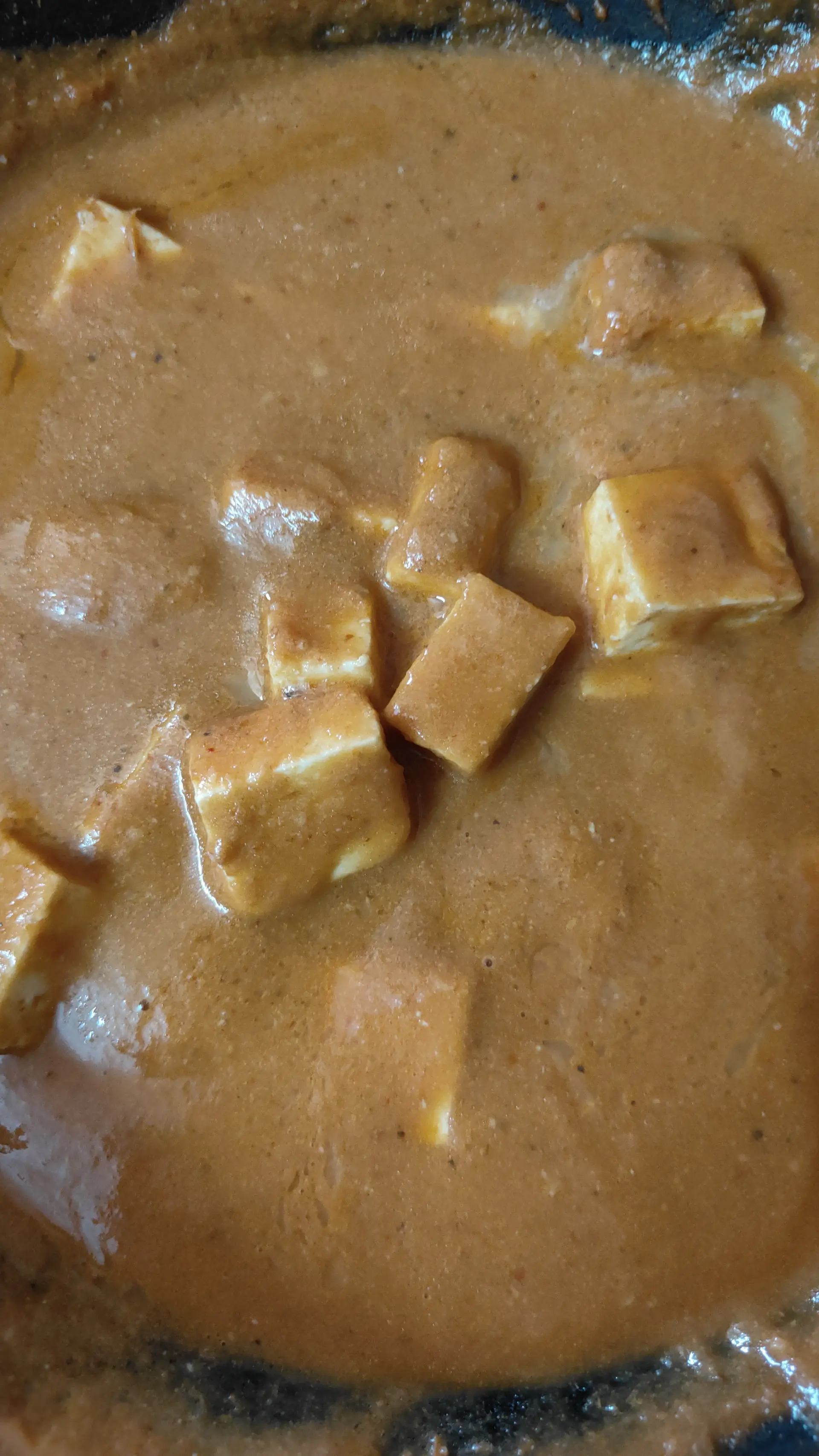A cook's photo of Paneer Butter Masala (No oil, no butter, no cream)