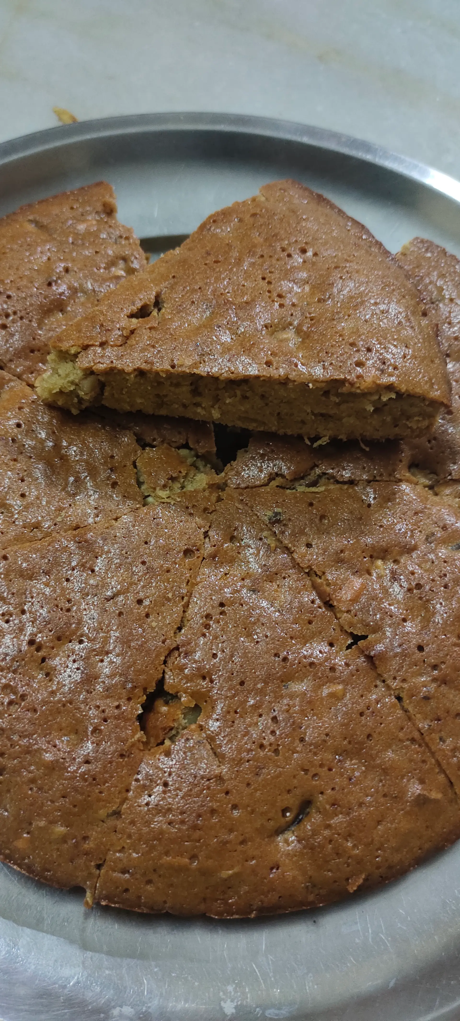 A cook's photo of Dates and Walnut Cake