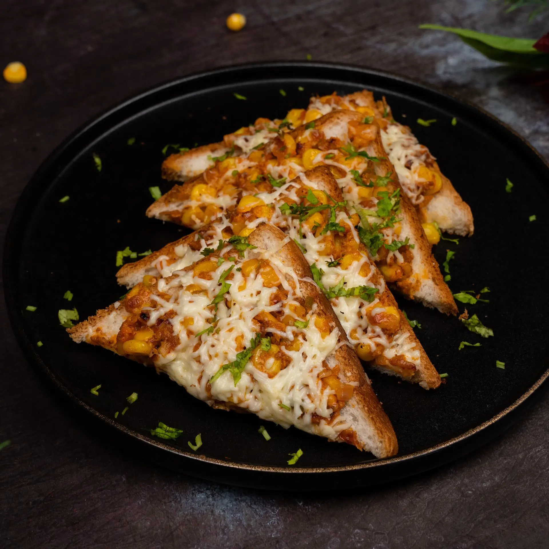 Masala Corn Toast