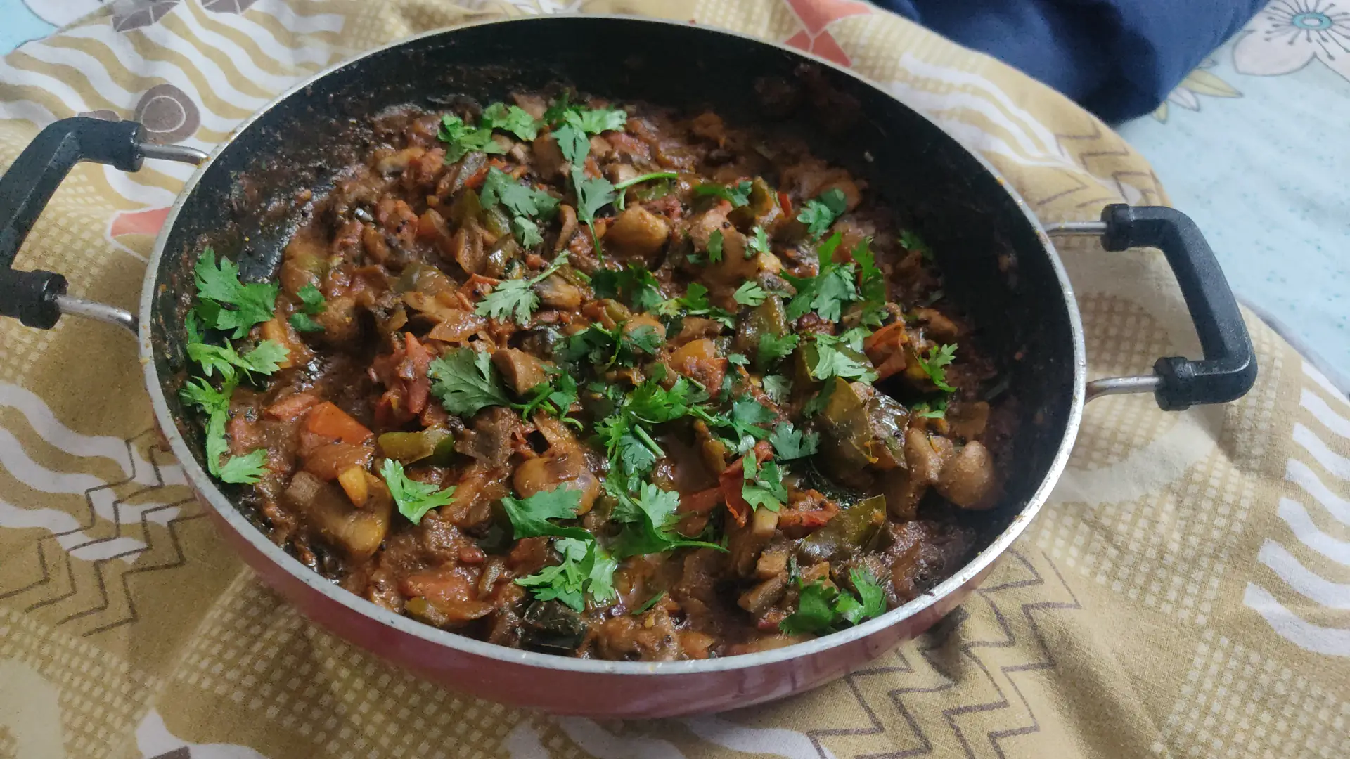 A cook's photo of Mushroom Thokku
