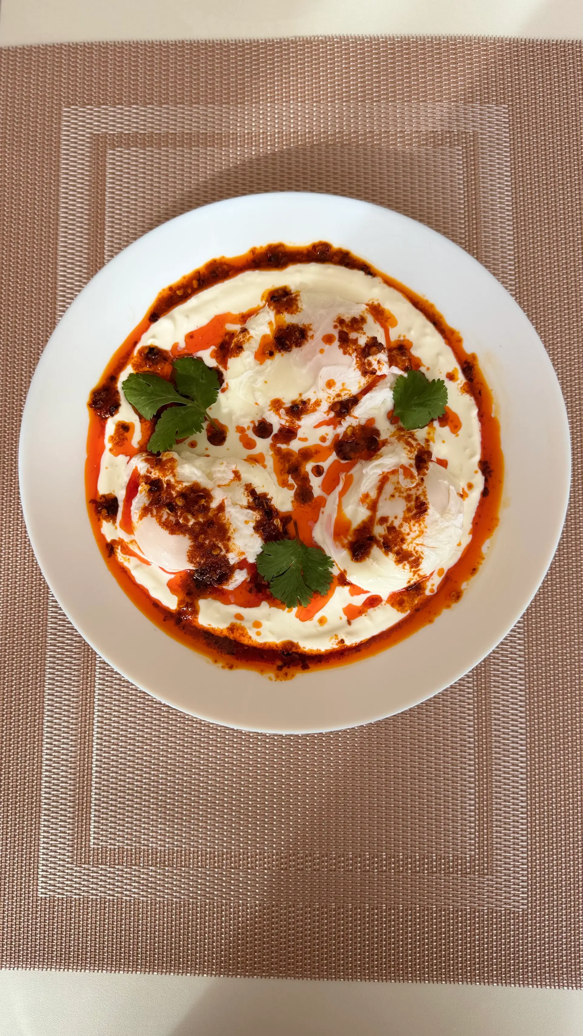 A cook's photo of Turkish Eggs