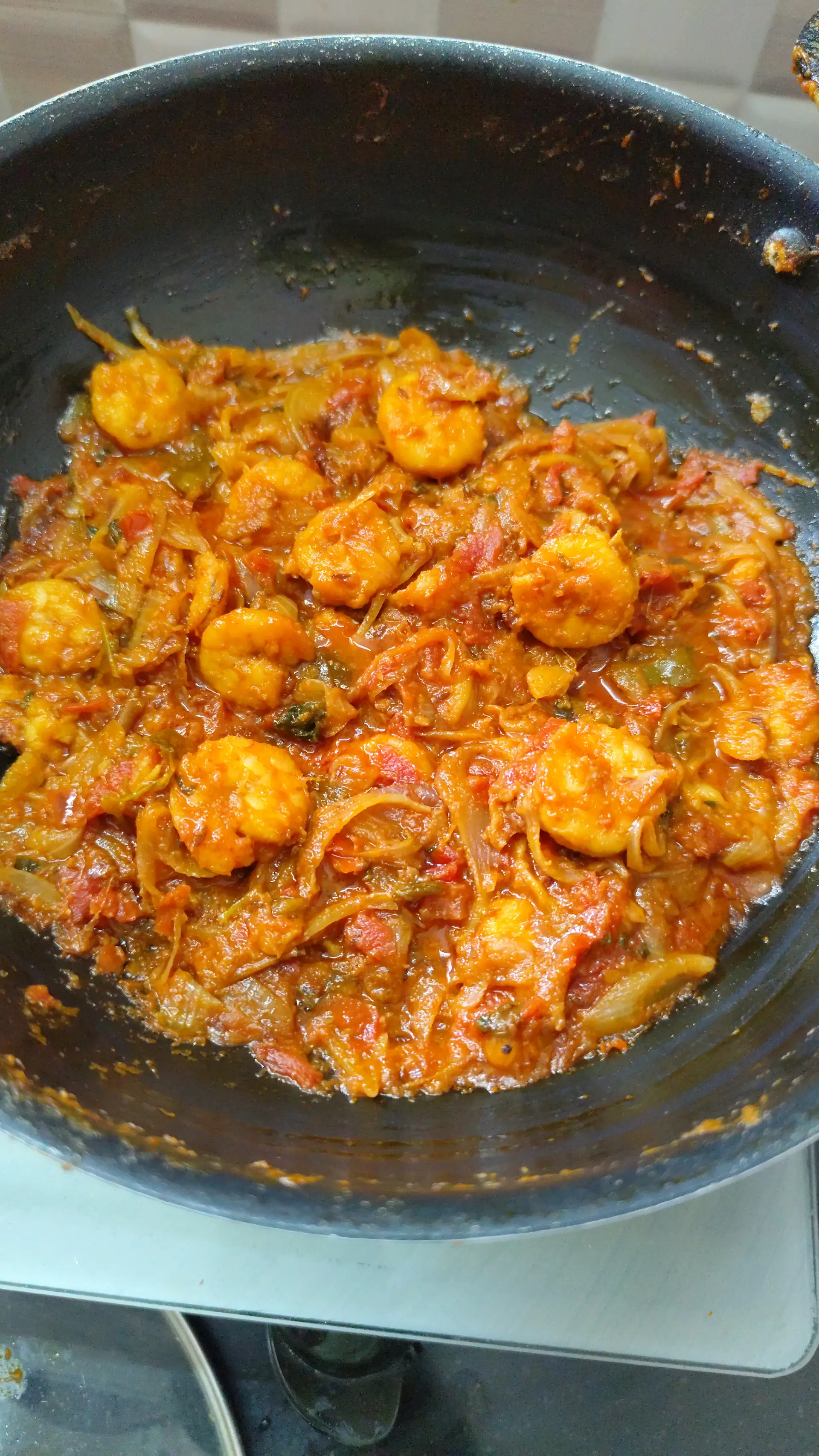 A cook's photo of Prawn Thokku