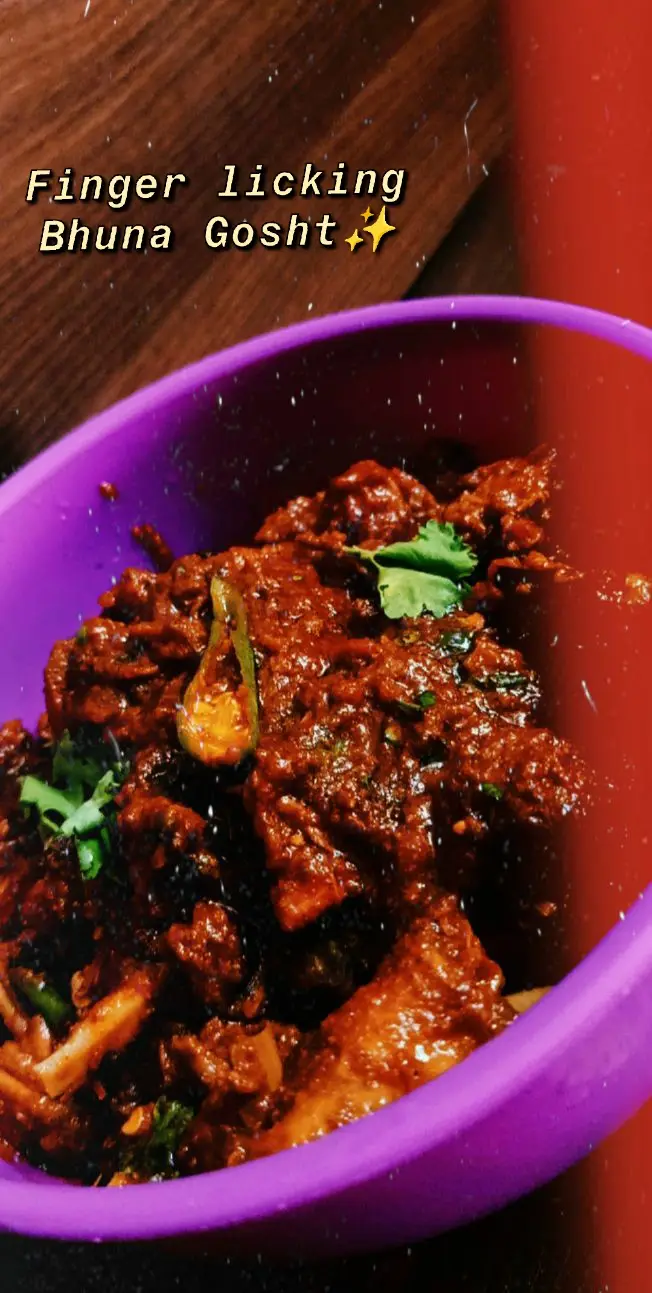 A cook's photo of Bhuna Gosht