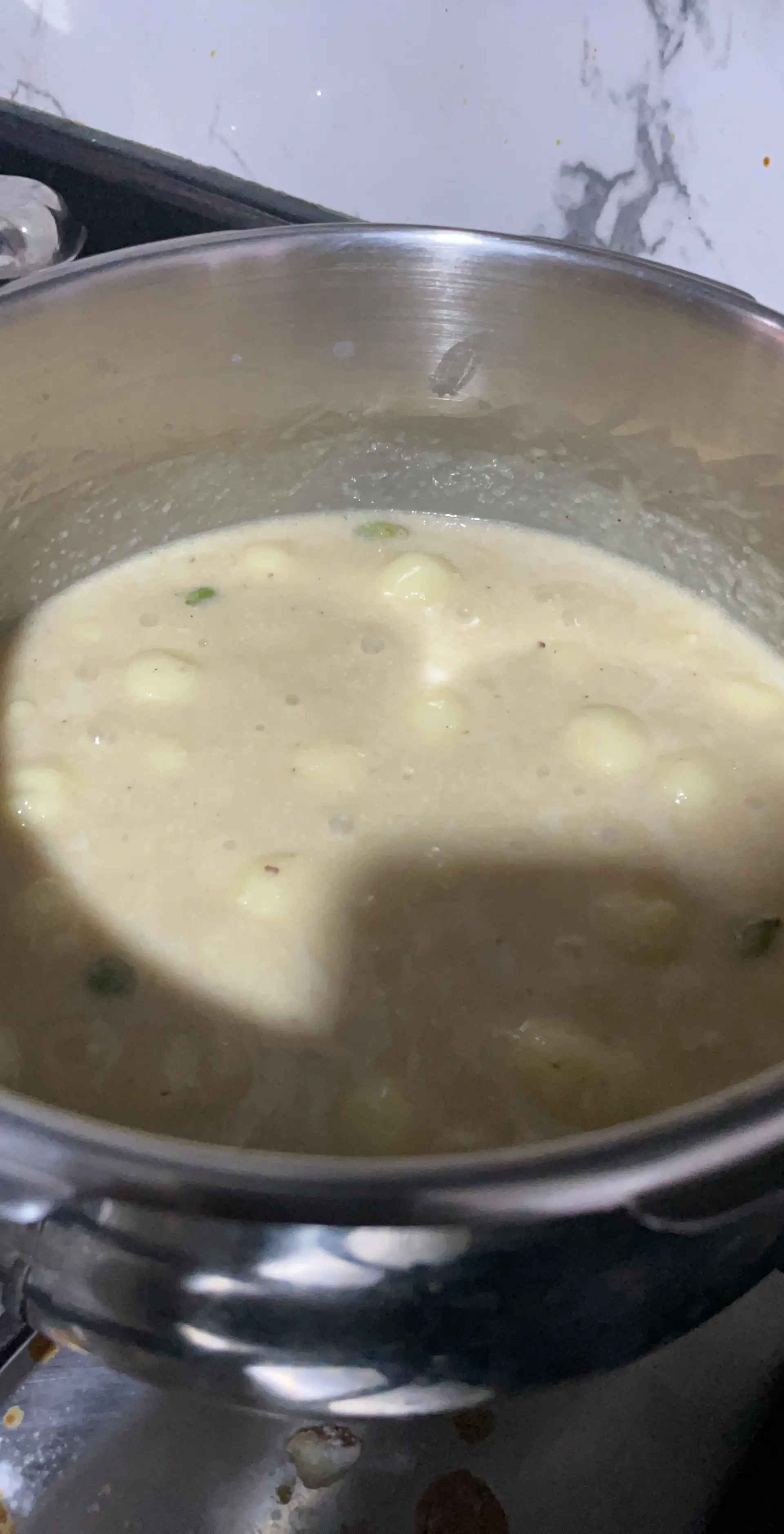 A cook's photo of Paal Kozhukattai