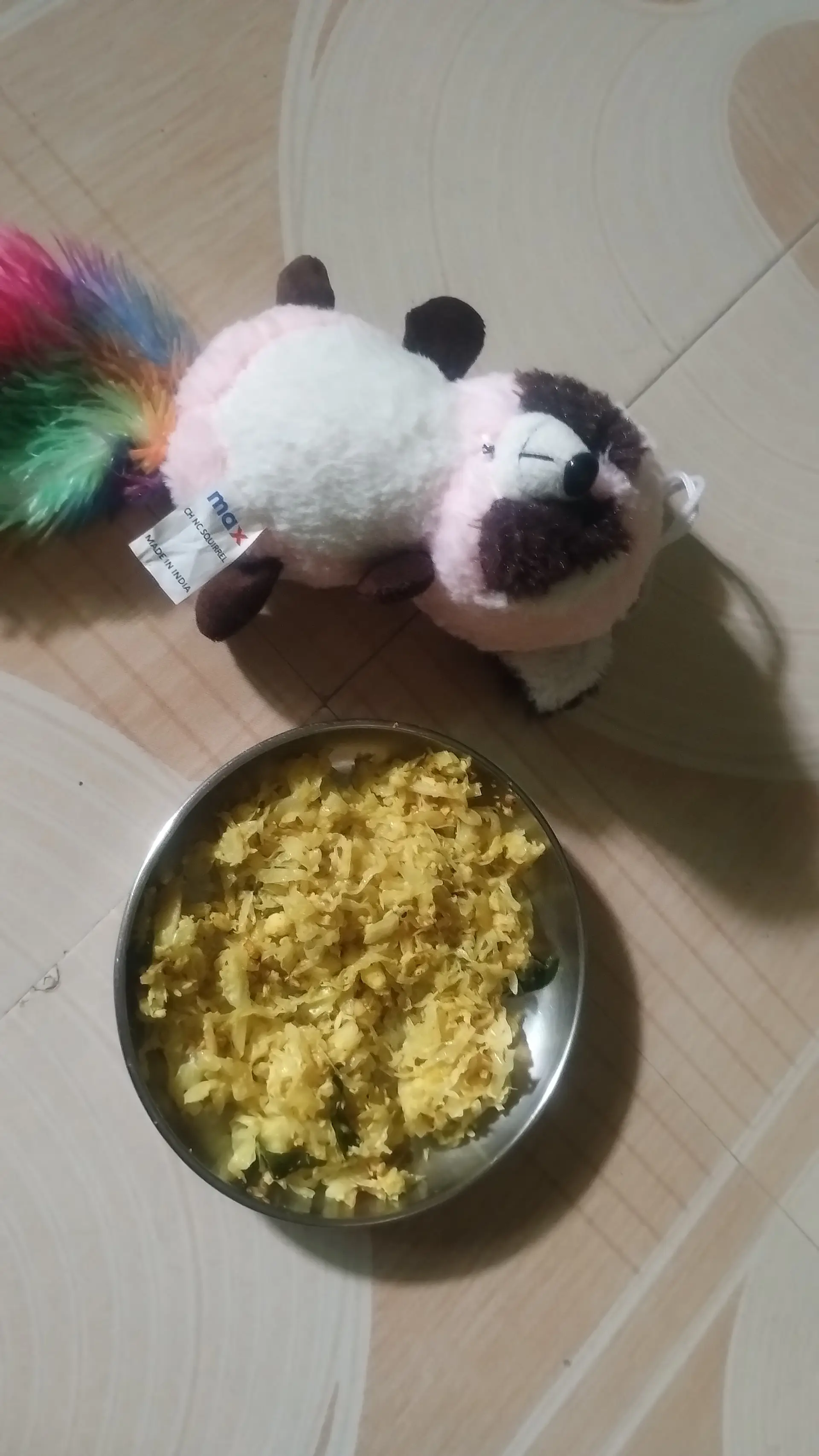 A cook's photo of Cabbage Thoran