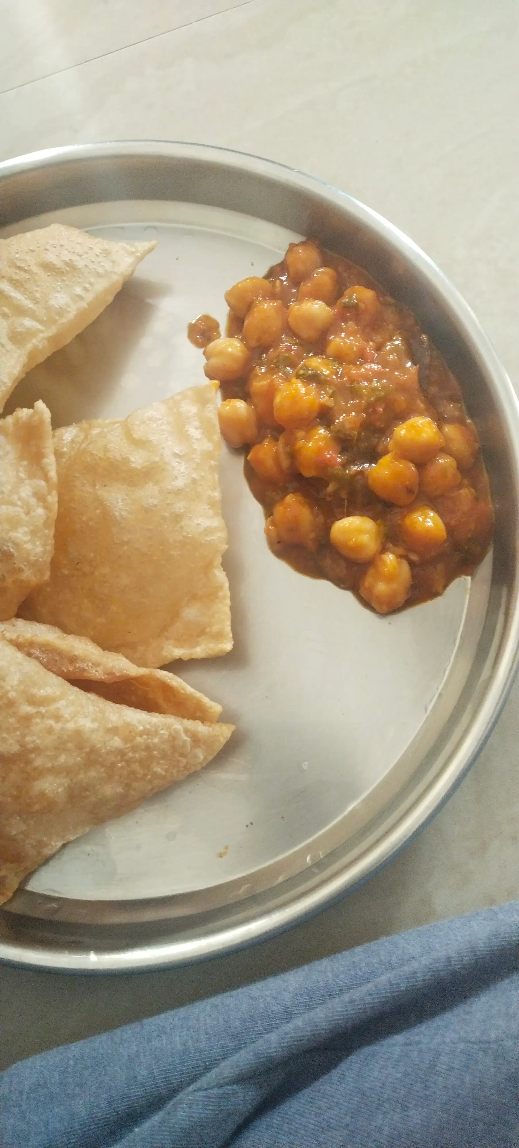 A cook's photo of Chana Masala