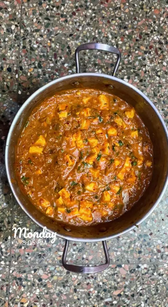 A cook's photo of Dhaba Style Paneer Curry