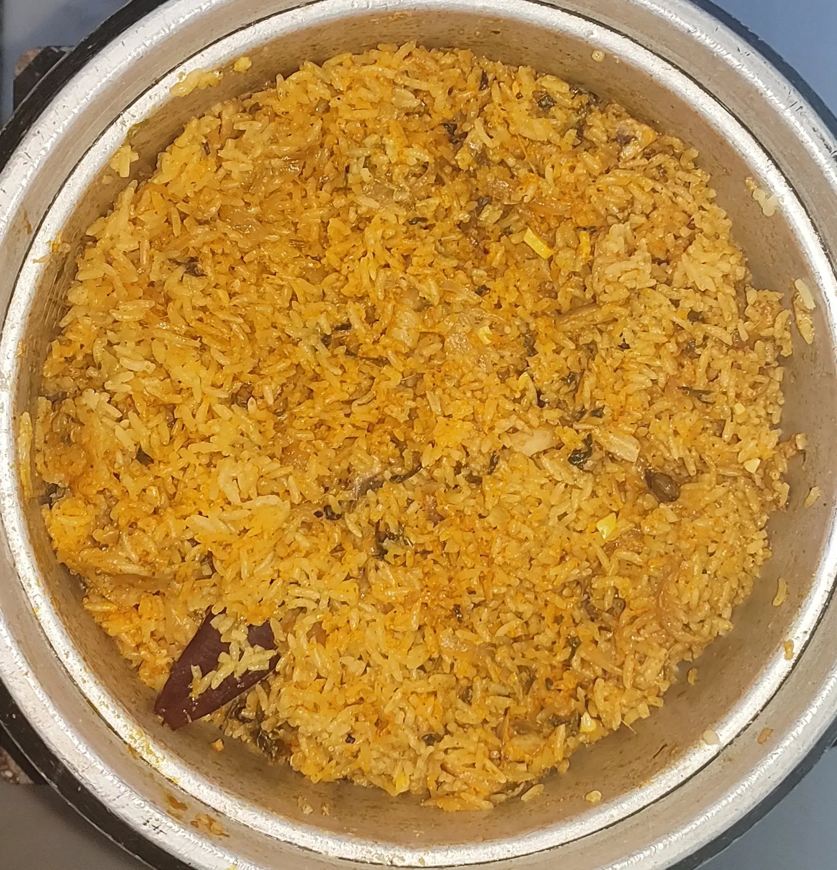 A cook's photo of Mushroom Biryani