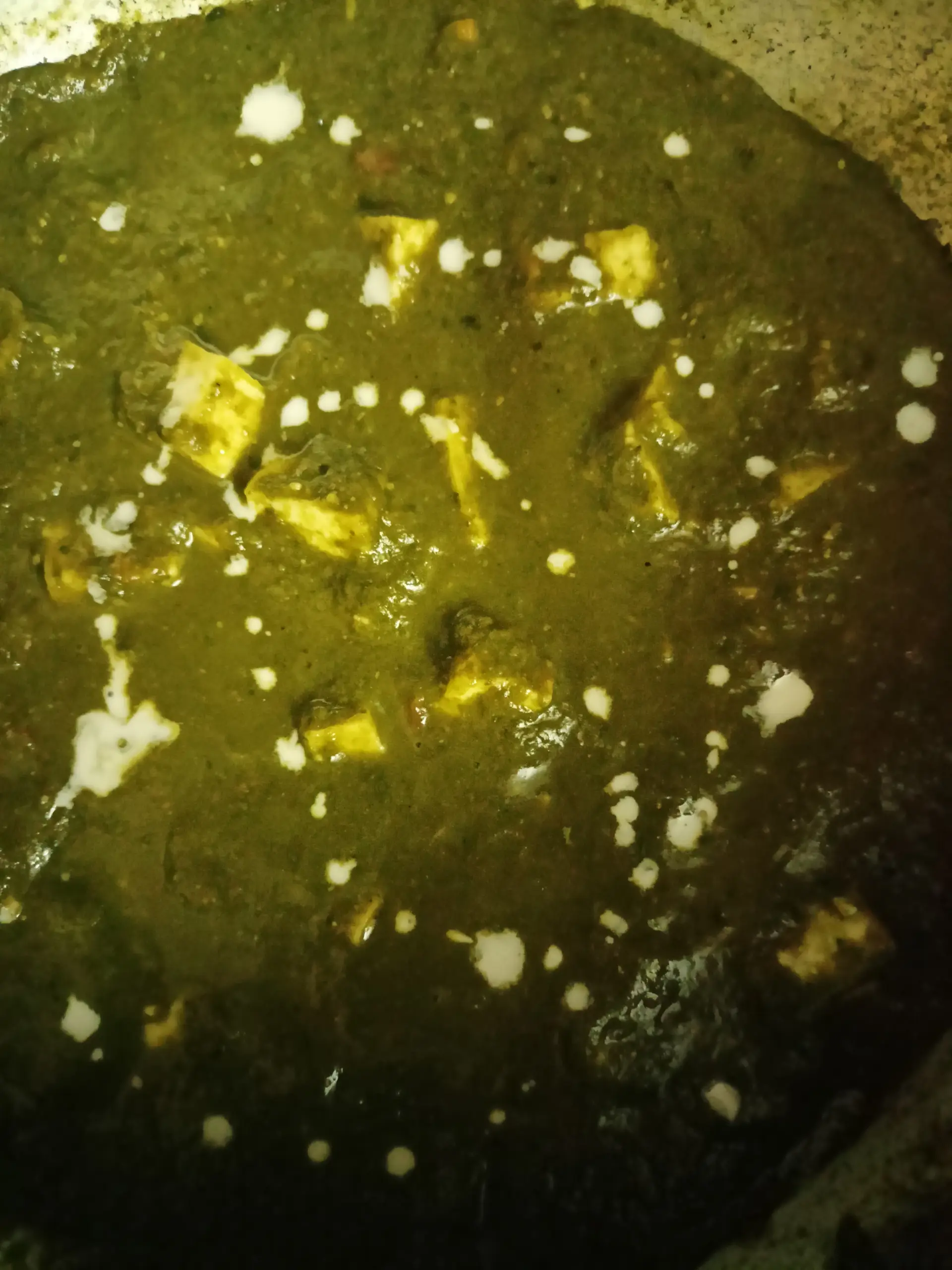 A cook's photo of Palak Paneer