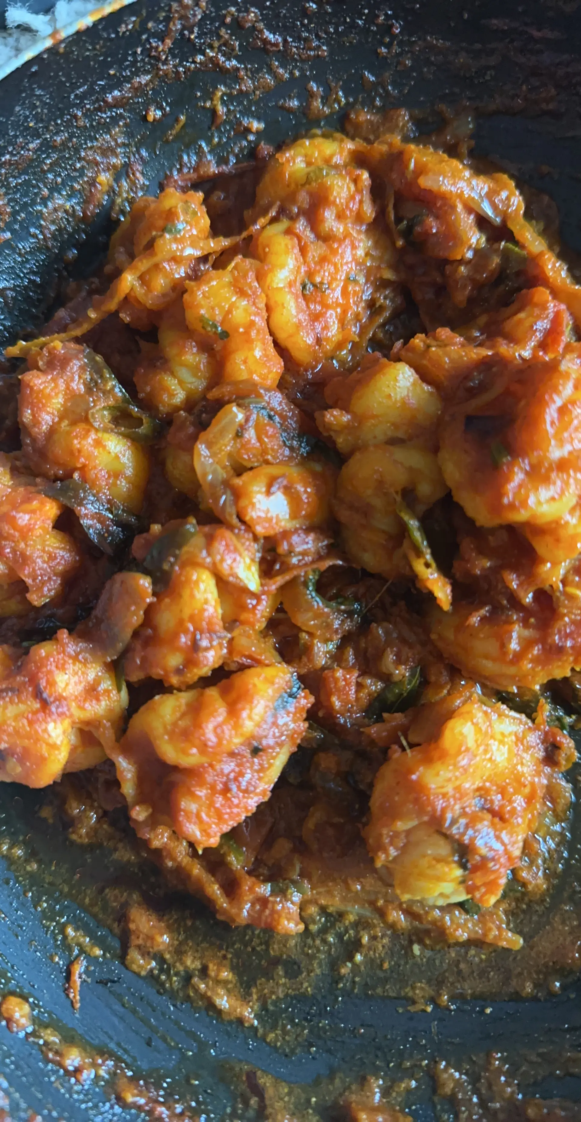 A cook's photo of Prawn Thokku