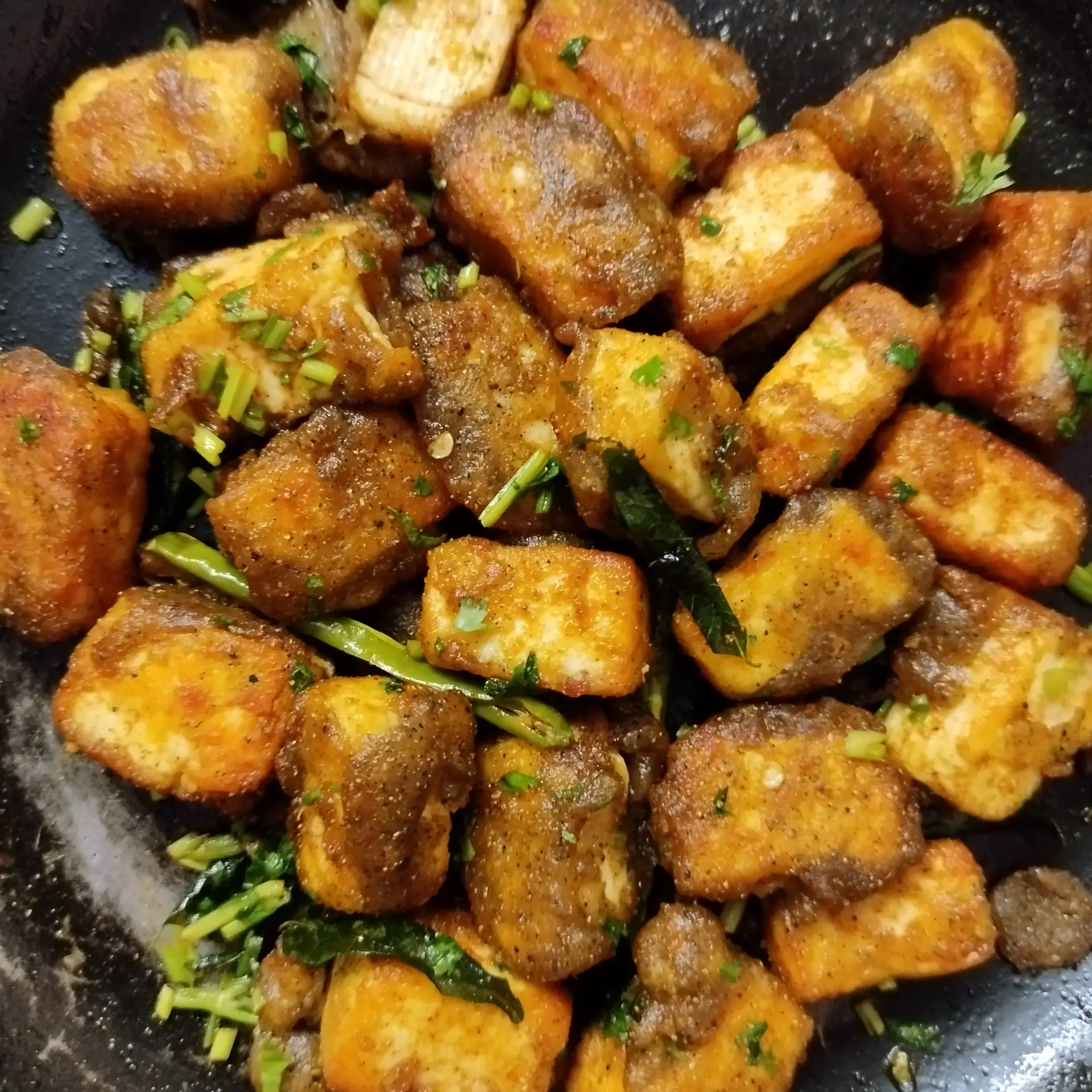 A cook's photo of Paneer Pepper Fry