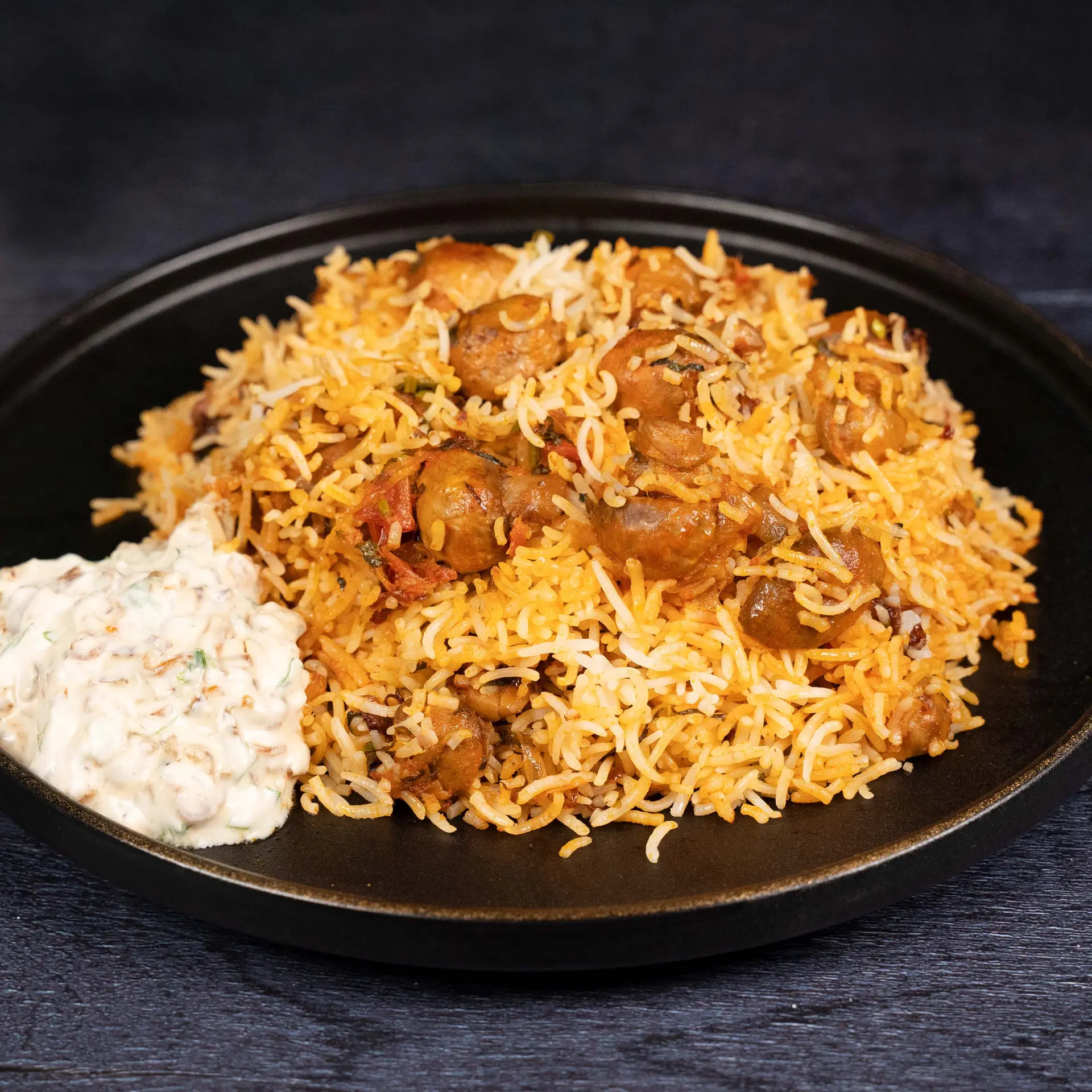 Mushroom Dum Biryani