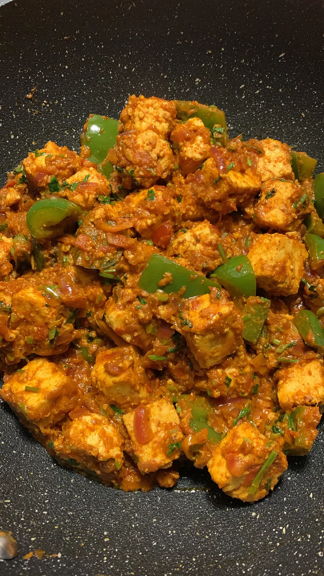 A cook's photo of Tawa Paneer
