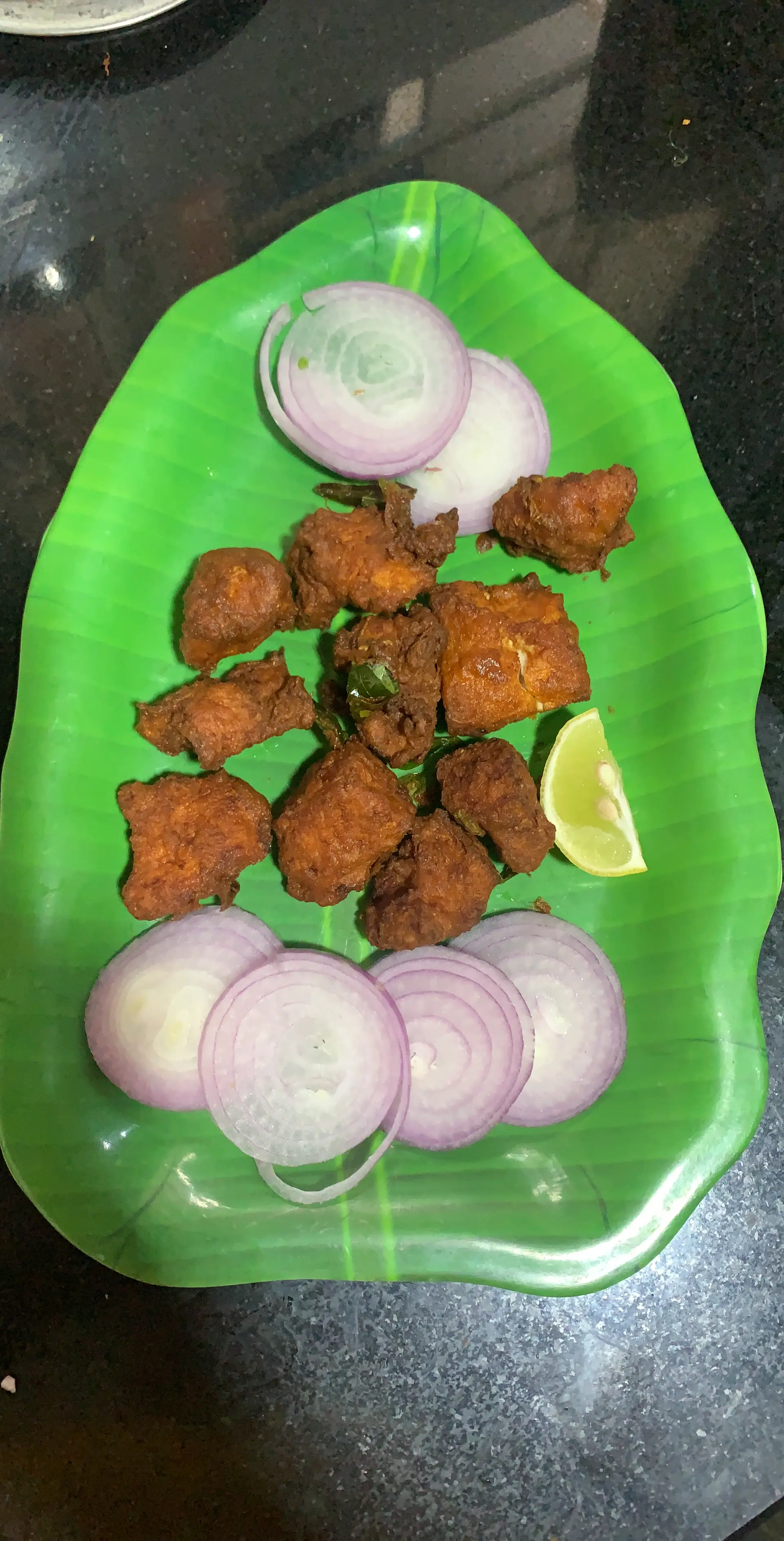 A cook's photo of Chicken 65