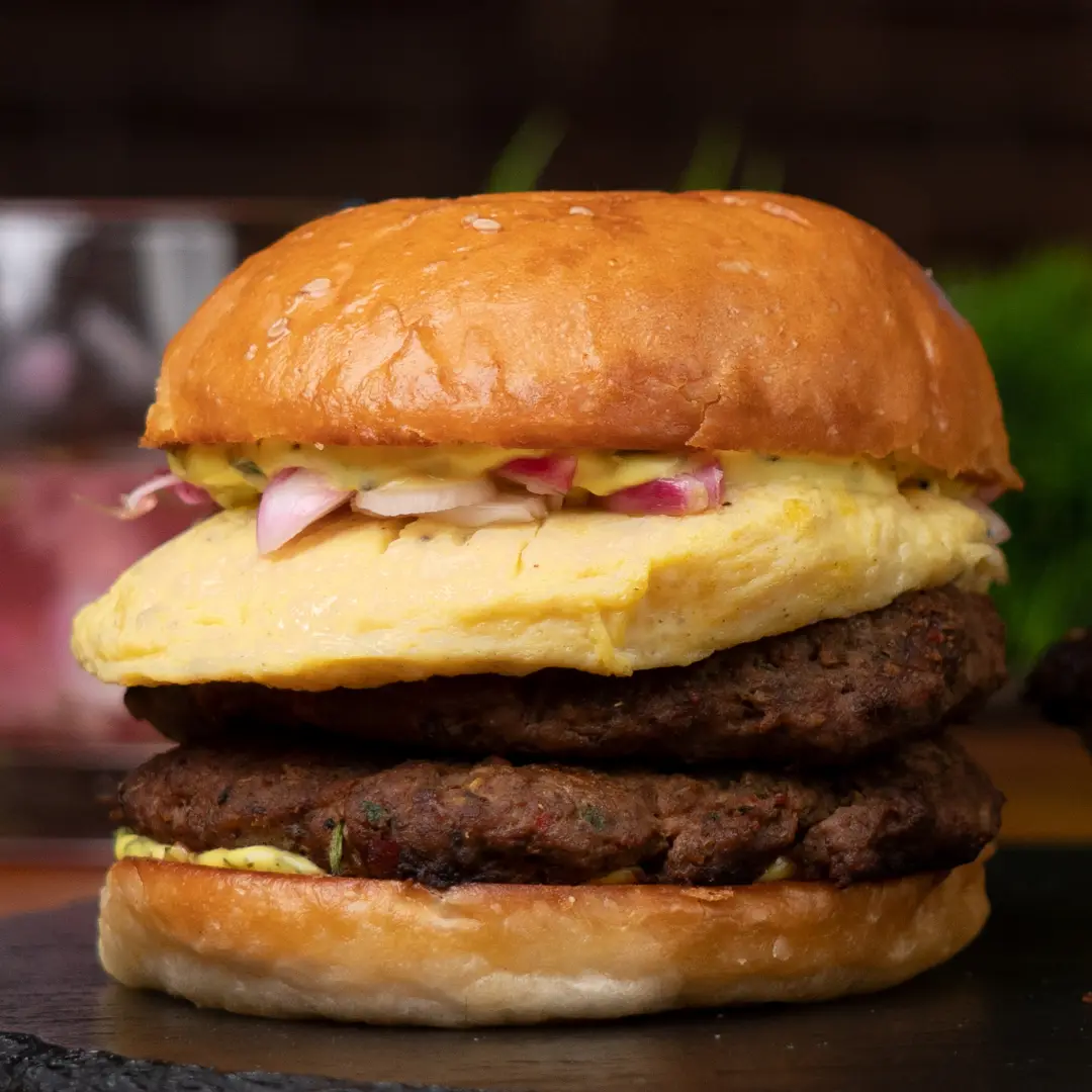 Chettinad Mutton Chukka Burger