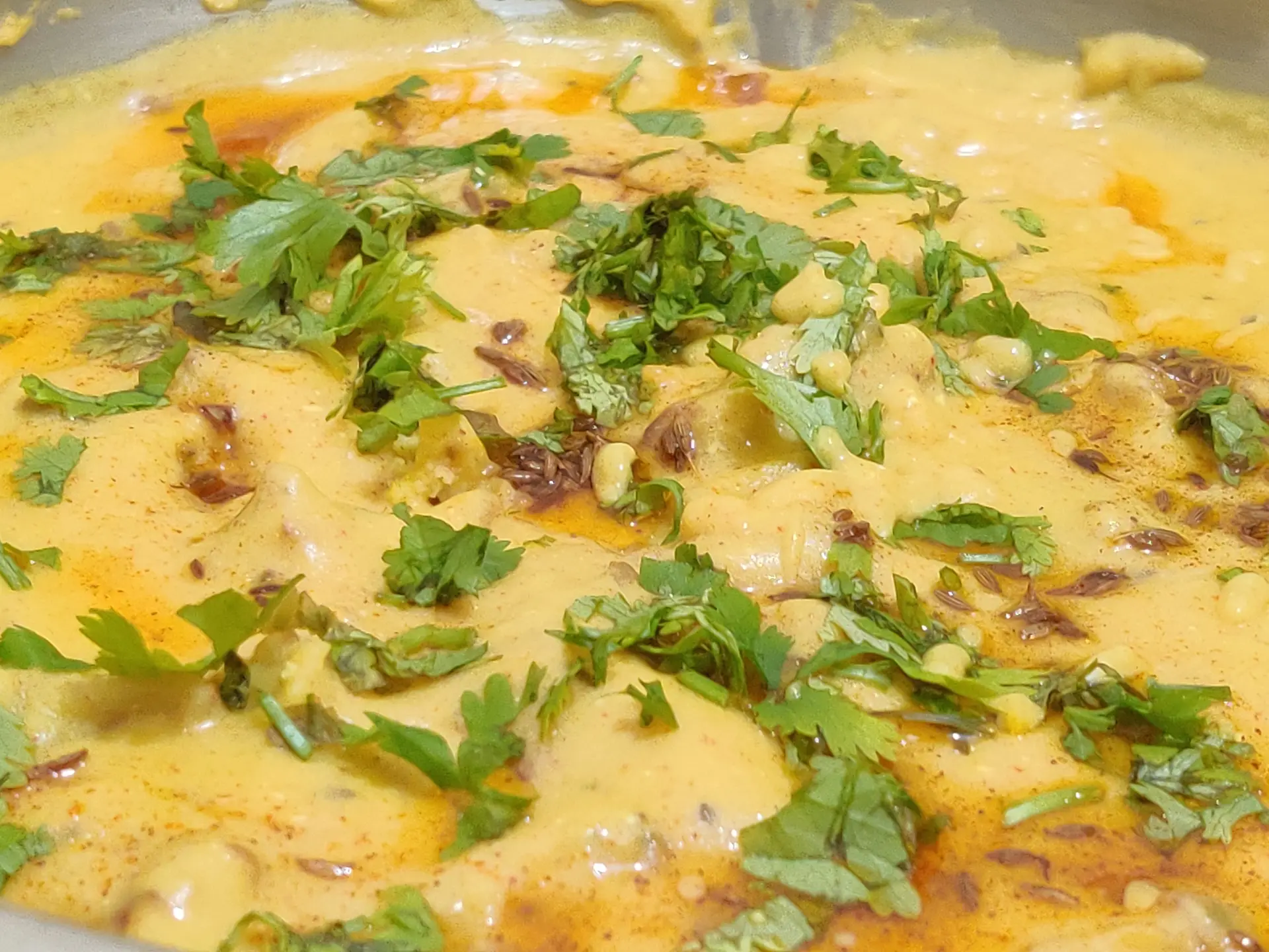 A cook's photo of Punjabi Kadhi