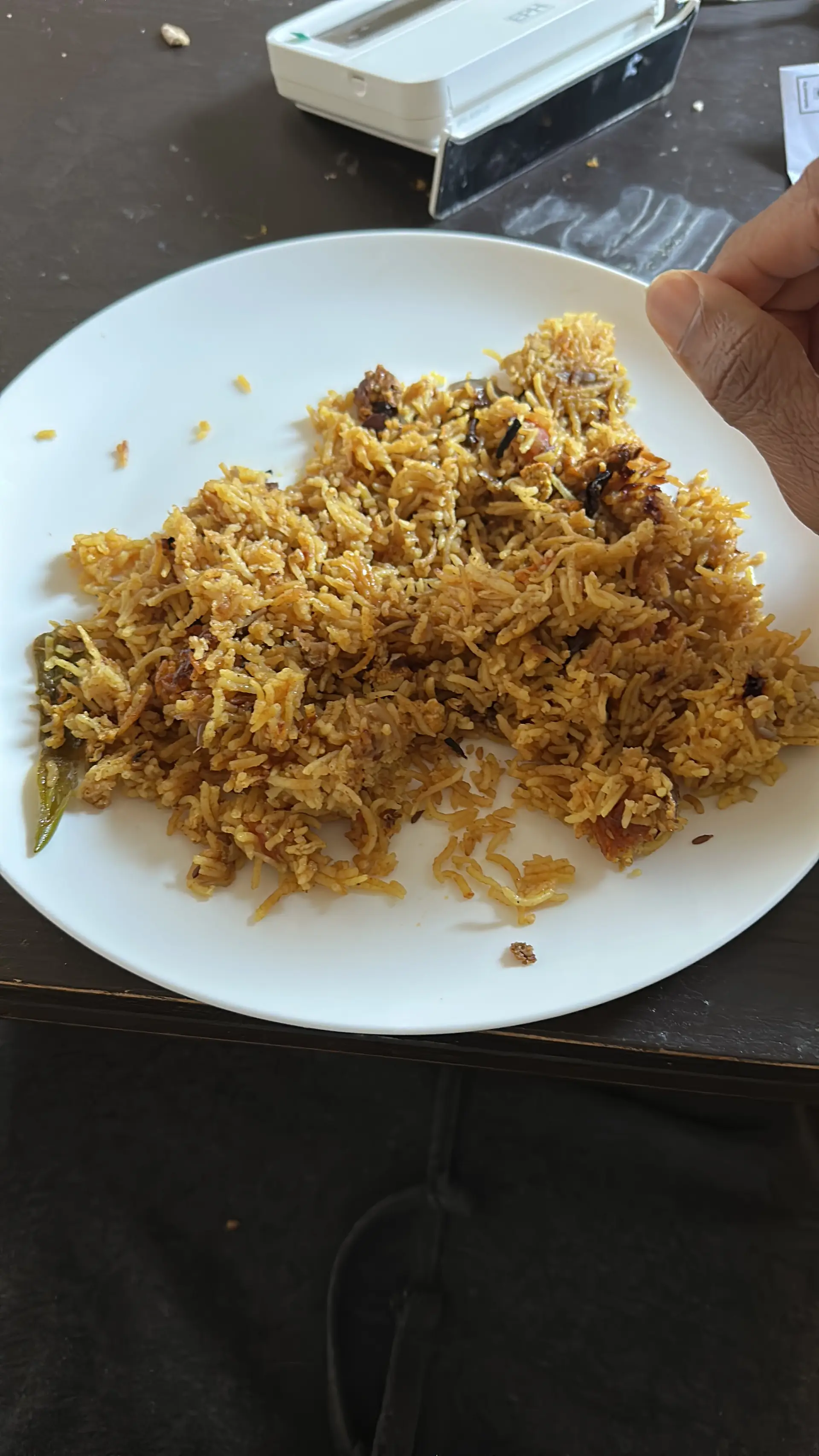 A cook's photo of Egg Dum Biryani
