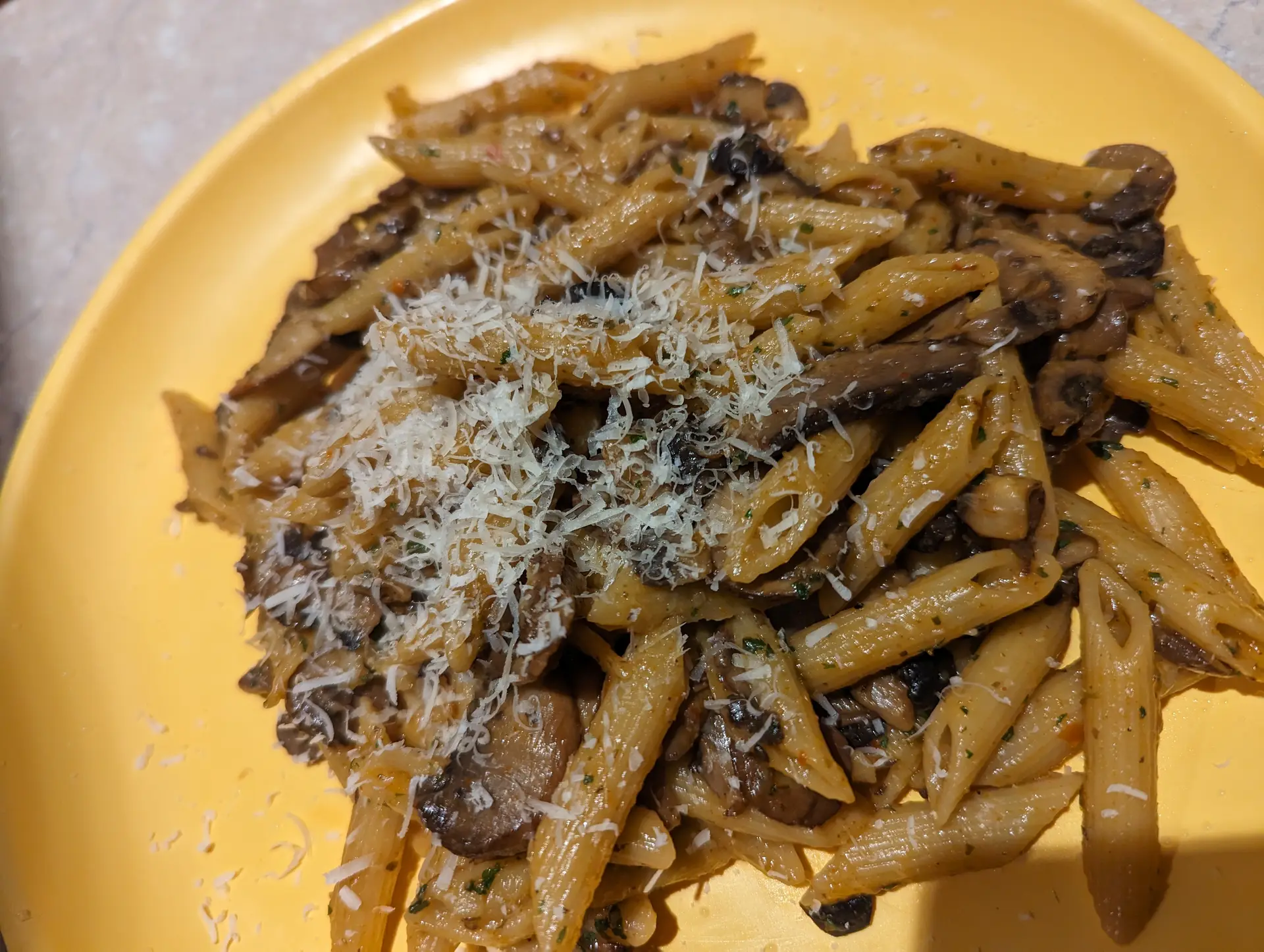 A cook's photo of One Pot Garlic Mushroom Pasta