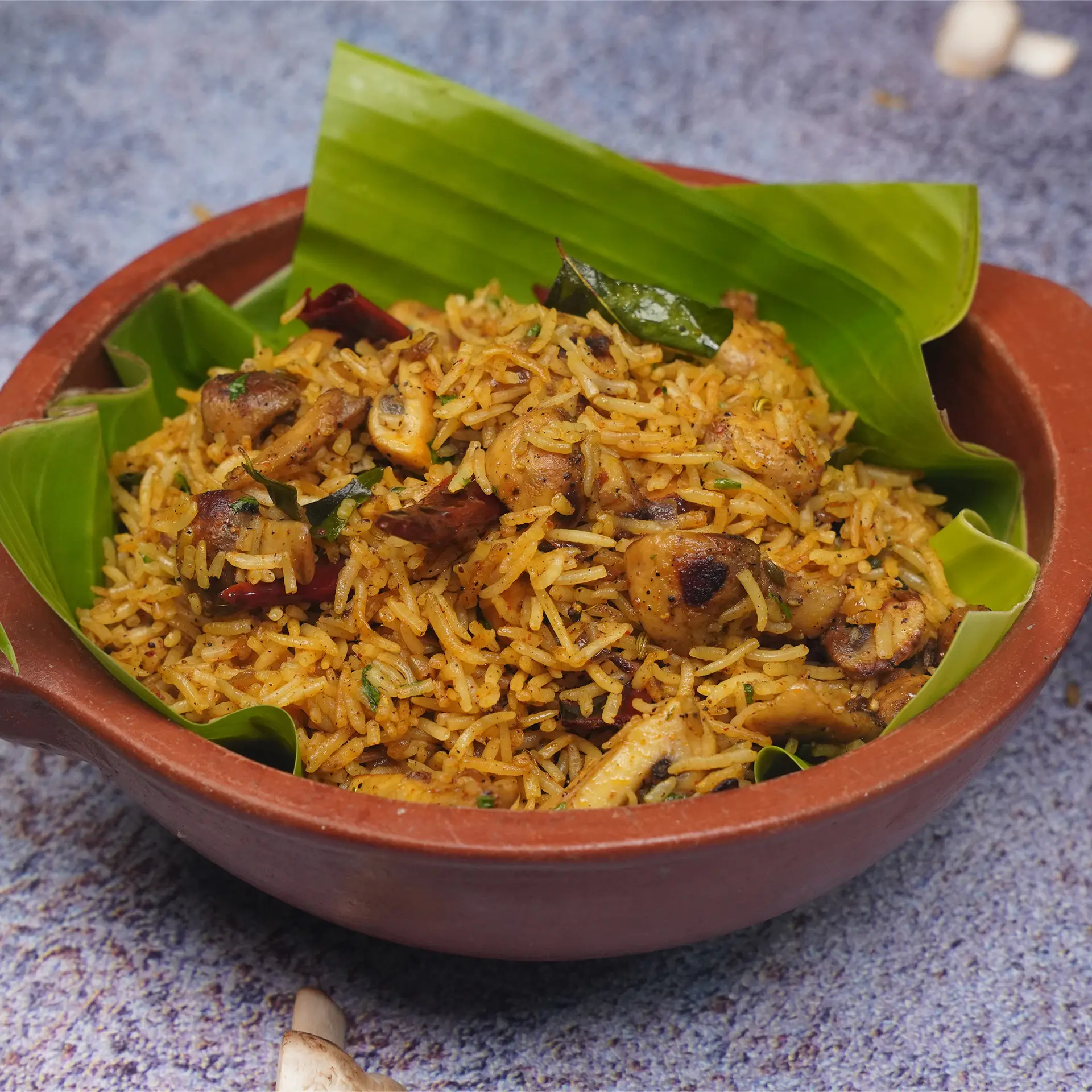 Mushroom Pepper Rice