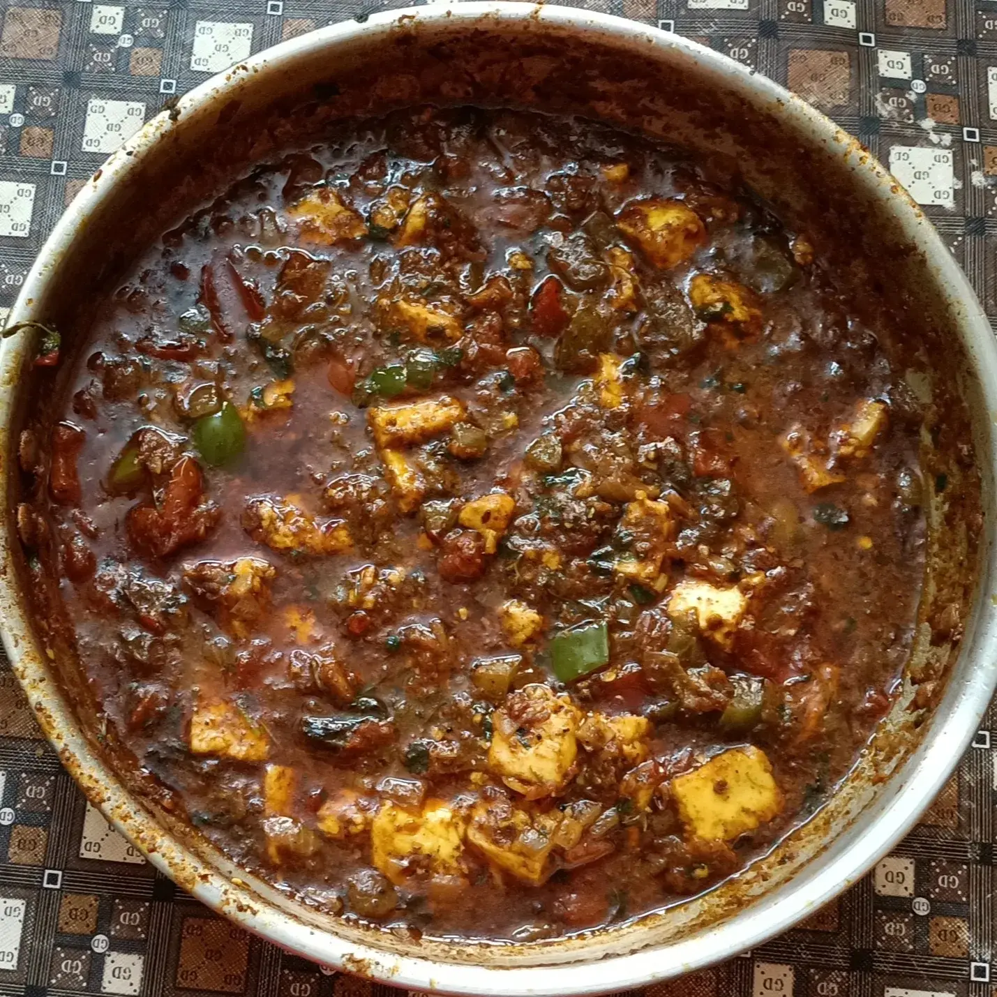 A cook's photo of Kadai Paneer