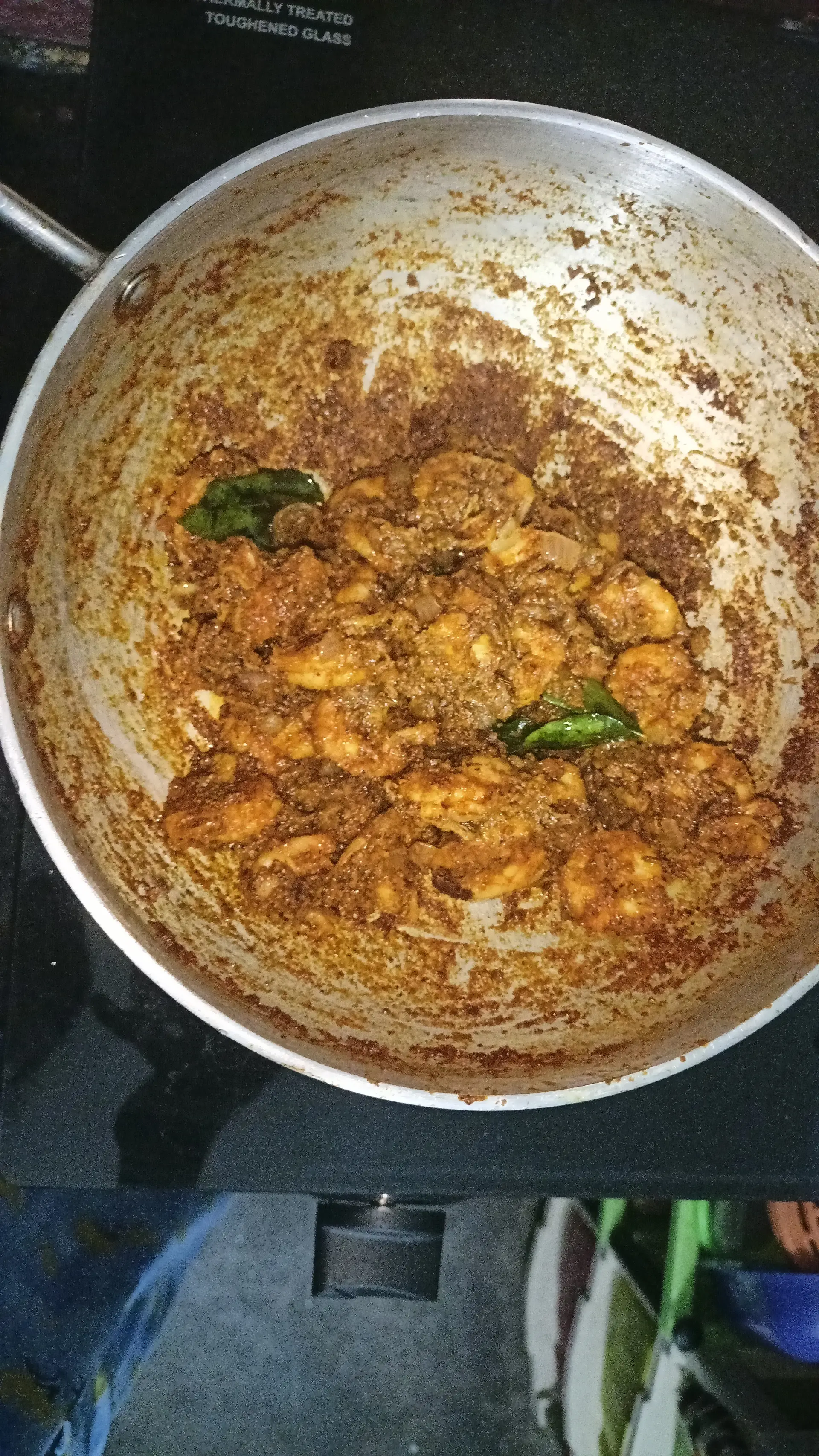 A cook's photo of Prawn Pepper Perattal