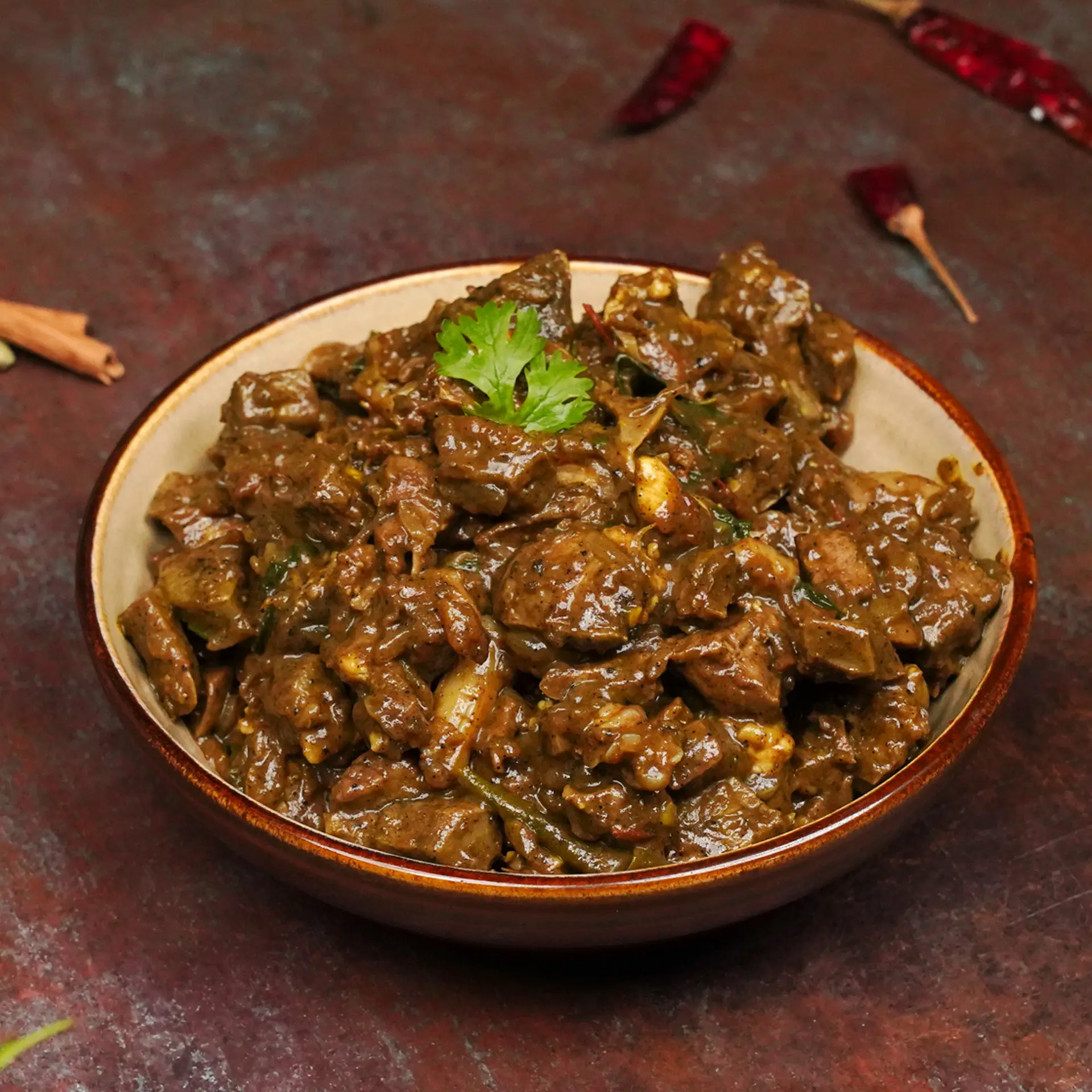 Mutton Liver Pepper Fry