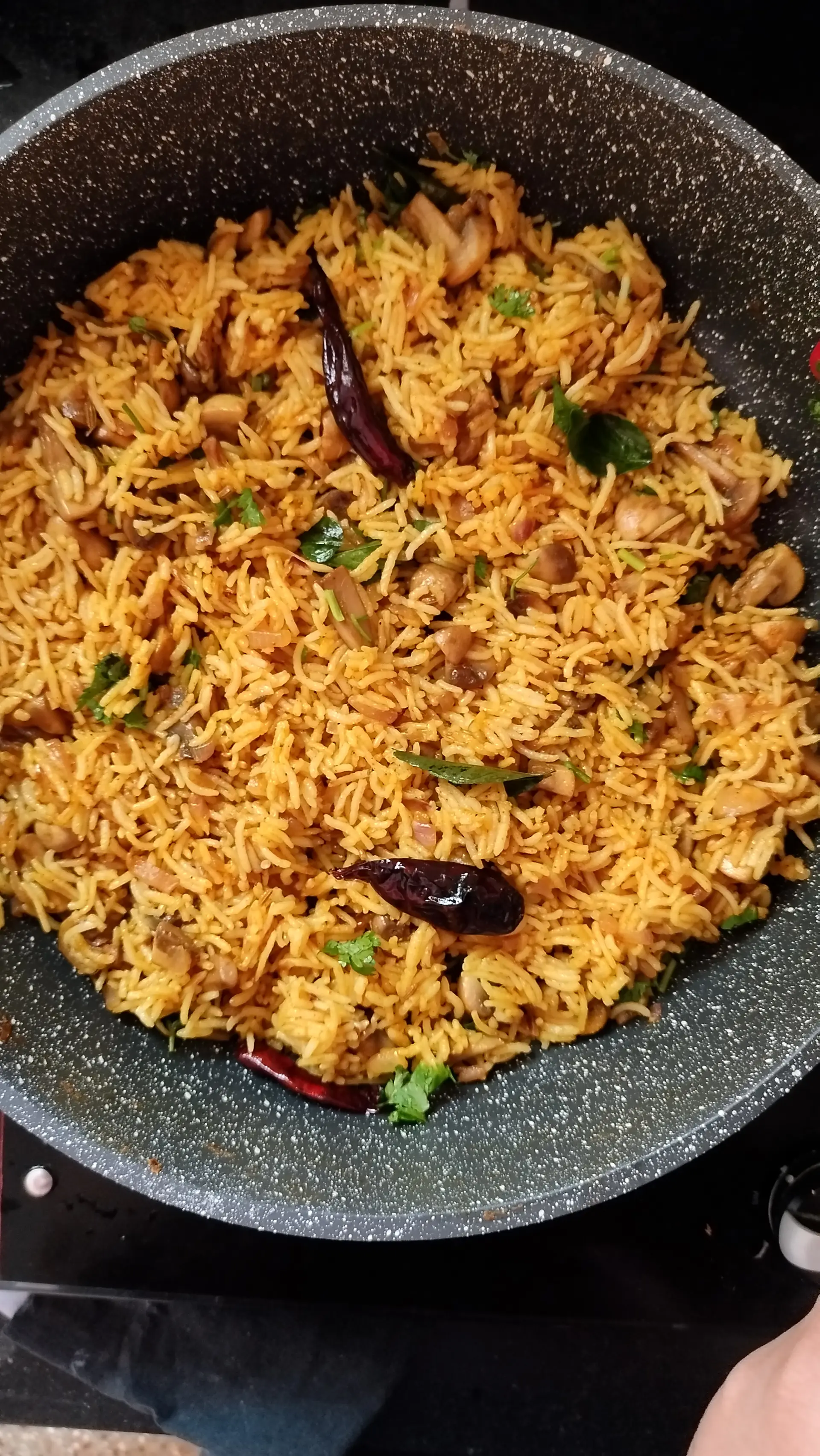 A cook's photo of Mushroom Pepper Rice