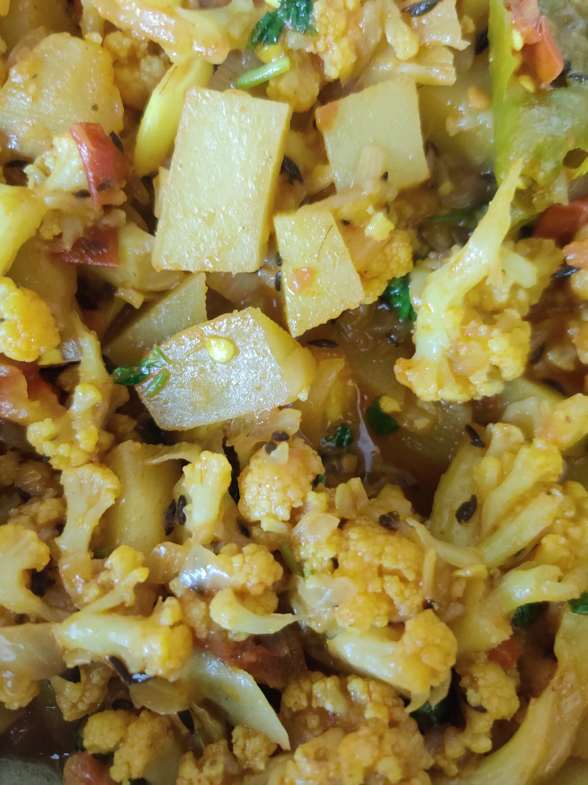 A cook's photo of Aloo Gobi
