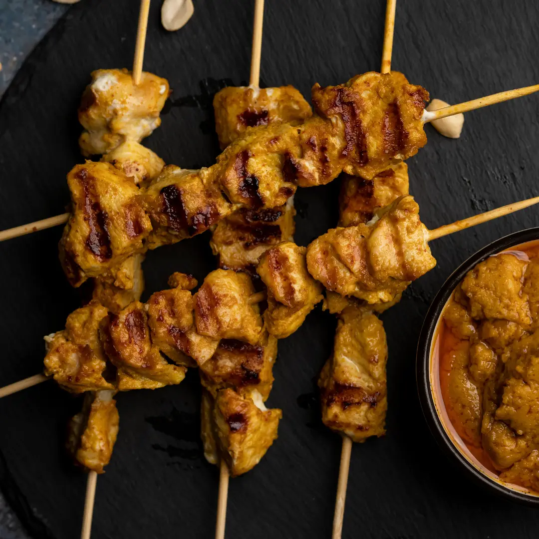 Chicken Satay & Peanut Sauce