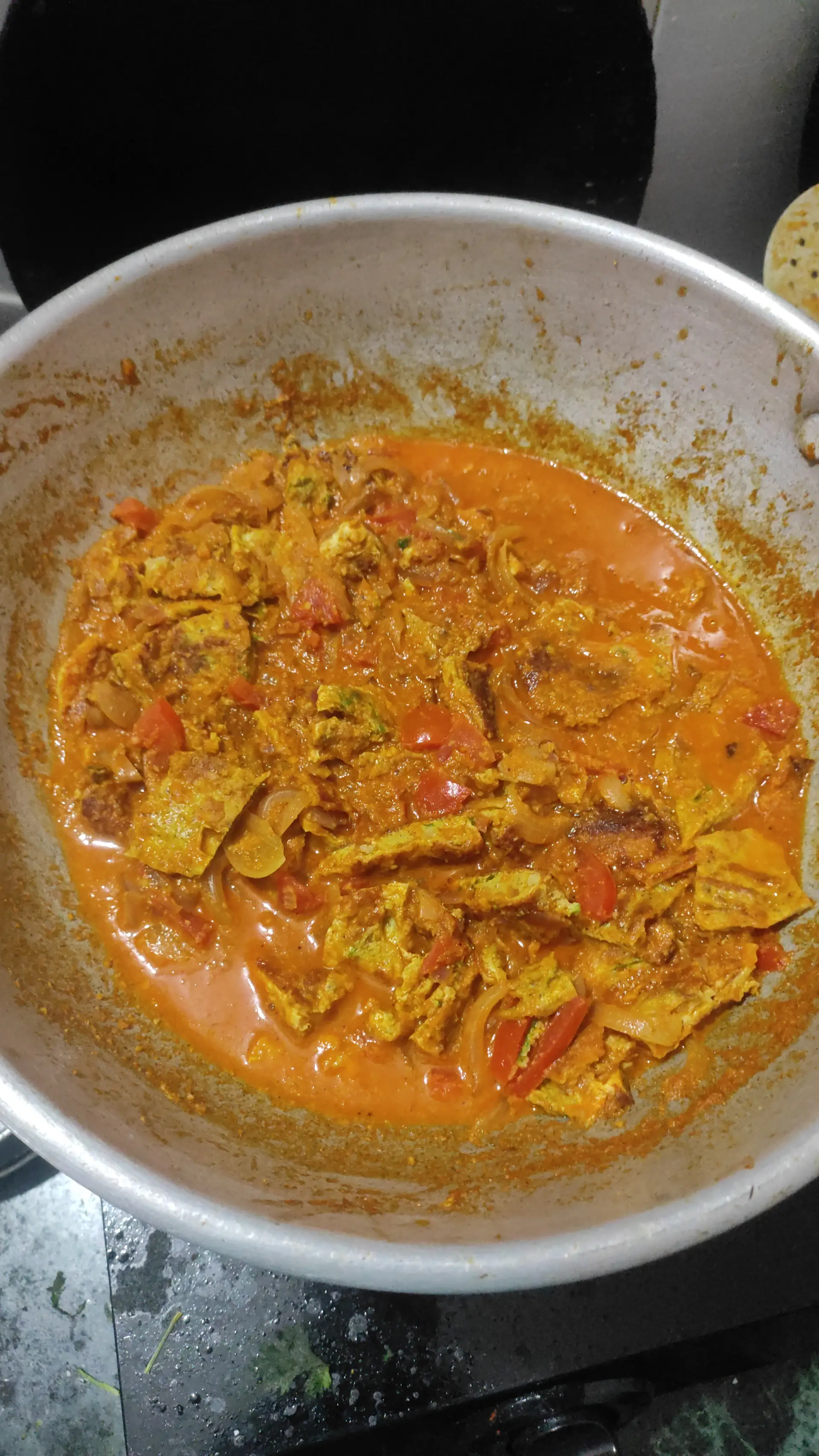 A cook's photo of Egg Omelette Curry