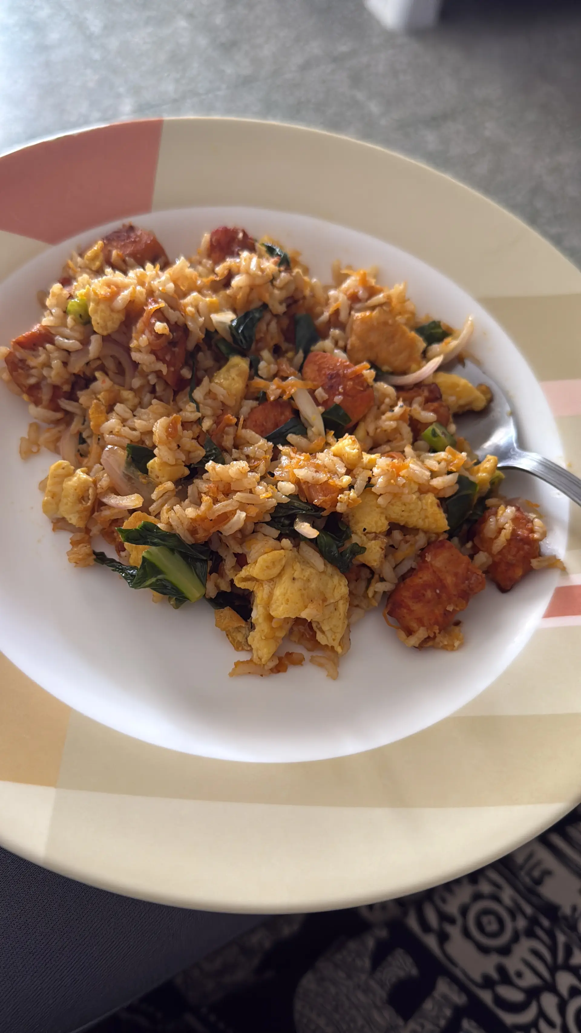A cook's photo of Cookd Street Style Chicken 65 Fried Rice