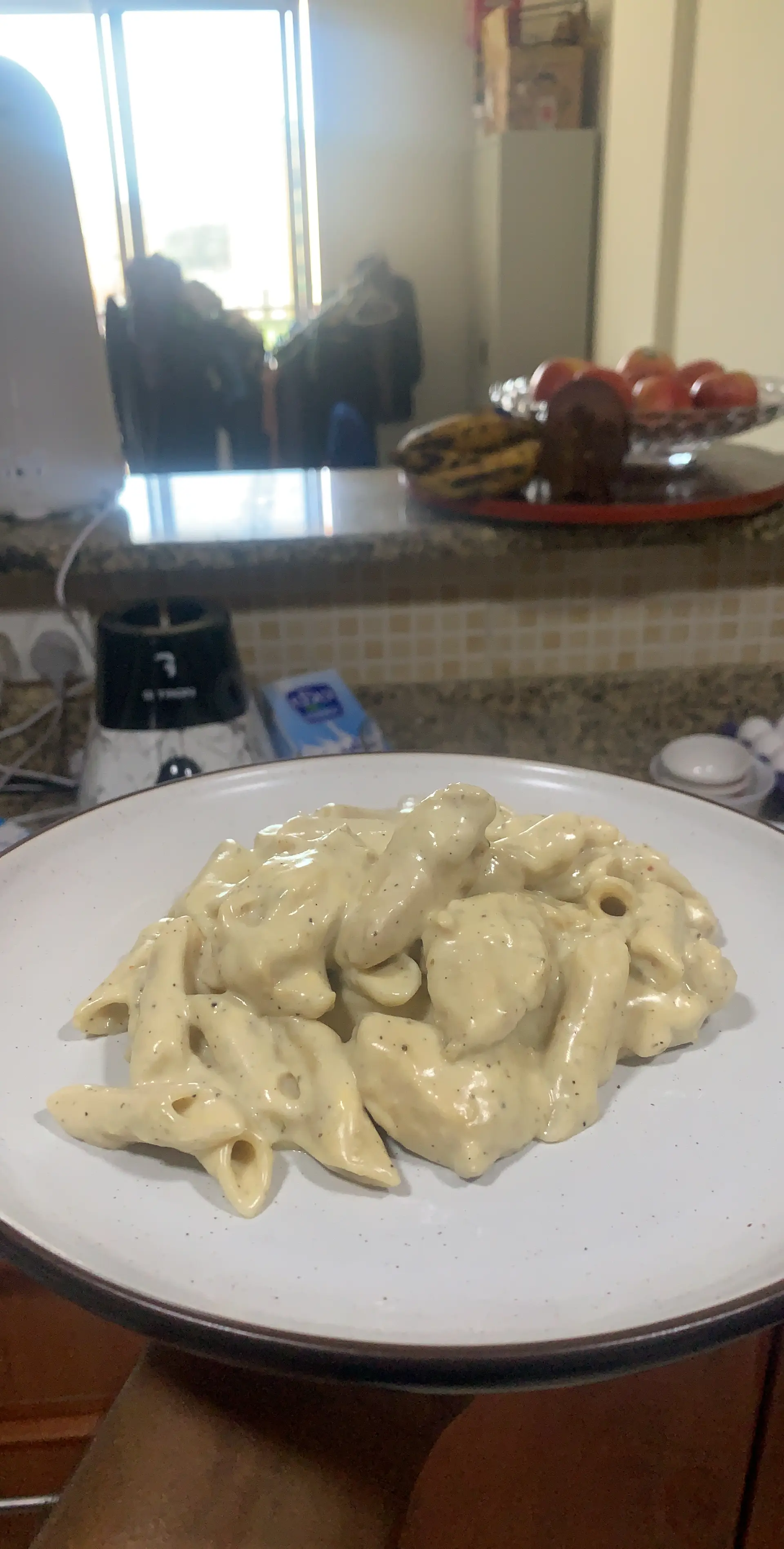 A cook's photo of White Sauce Chicken Pasta