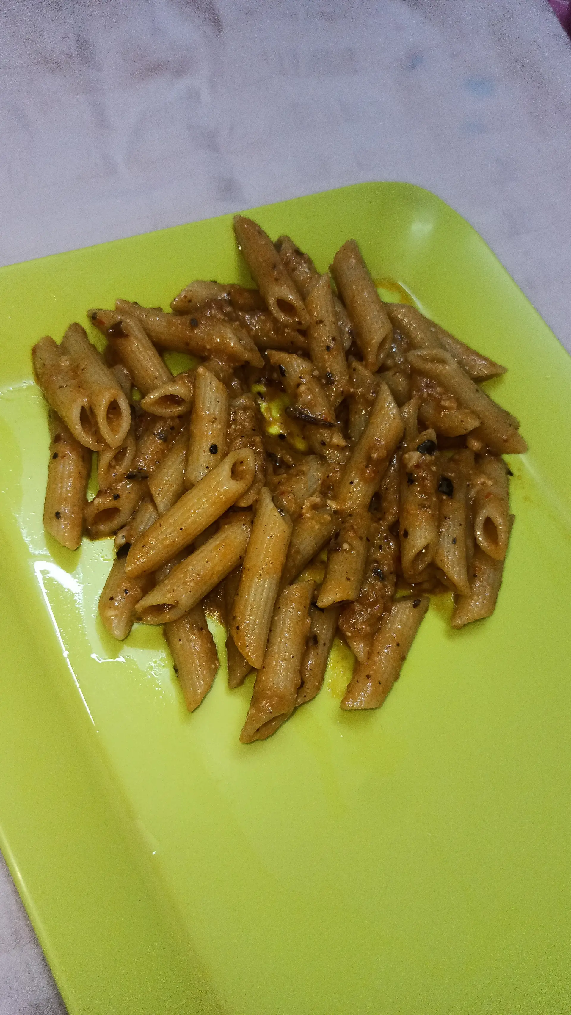 A cook's photo of Red Sauce Pasta