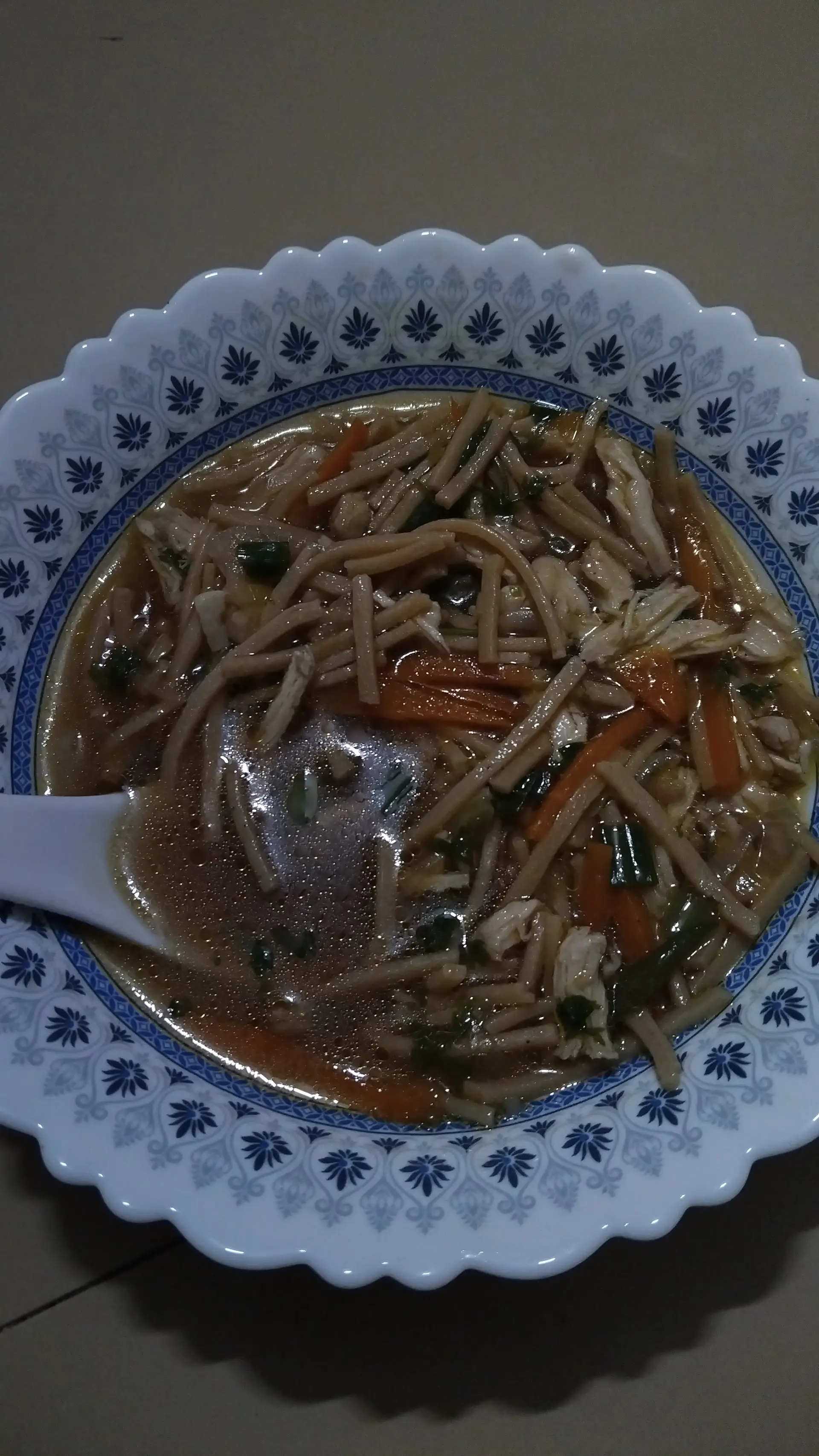 A cook's photo of Chicken Thukpa