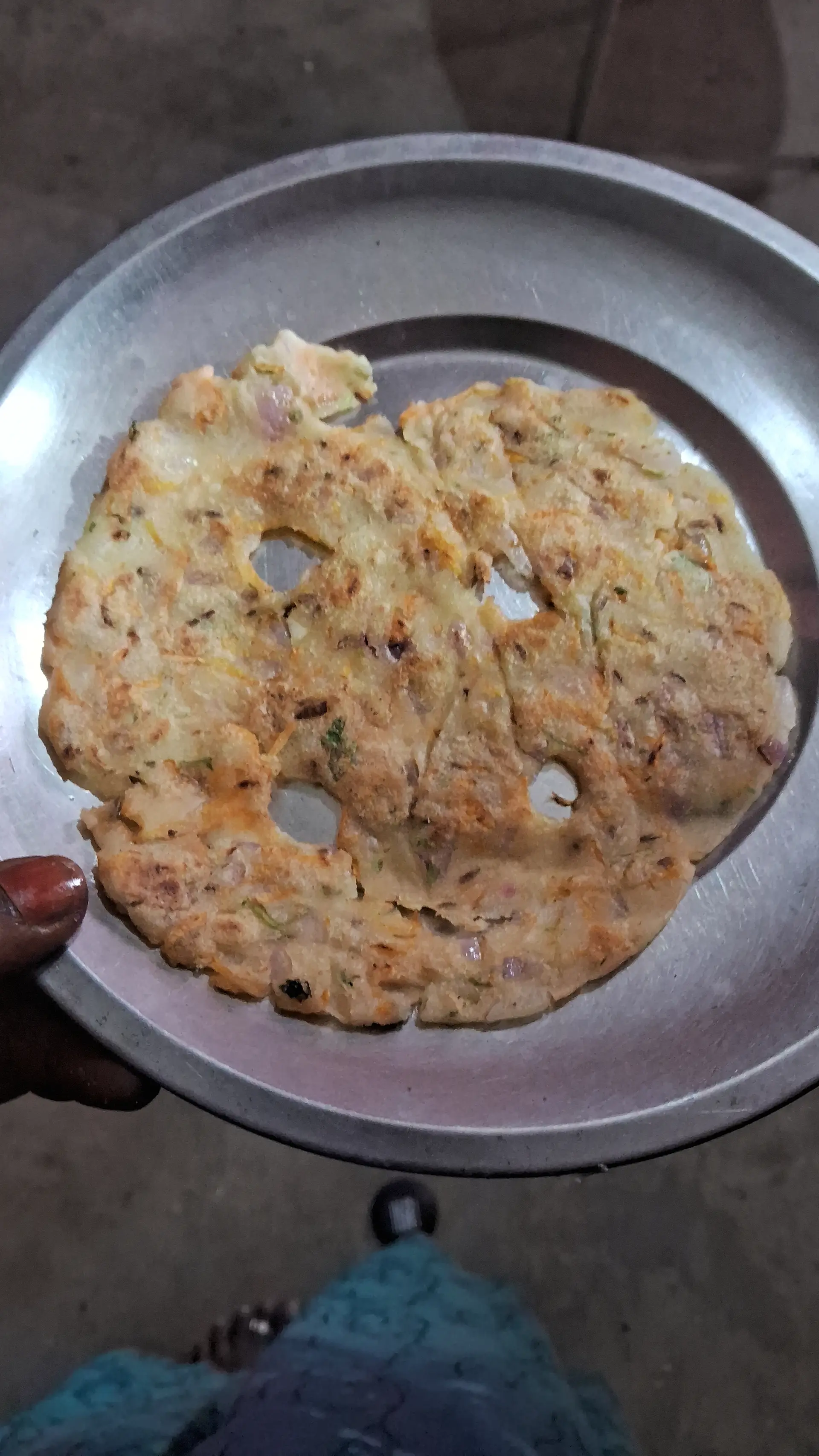 A cook's photo of Akki Roti