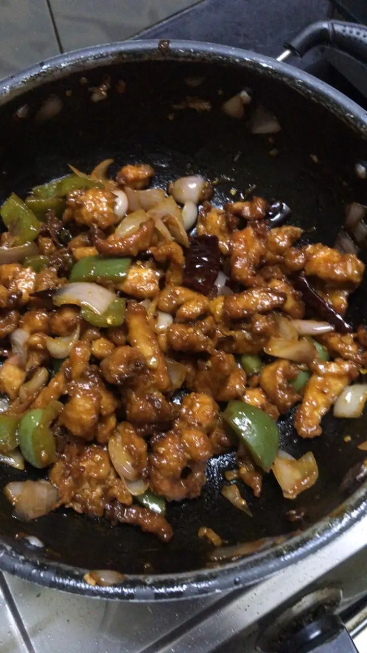 A cook's photo of Dragon Chicken