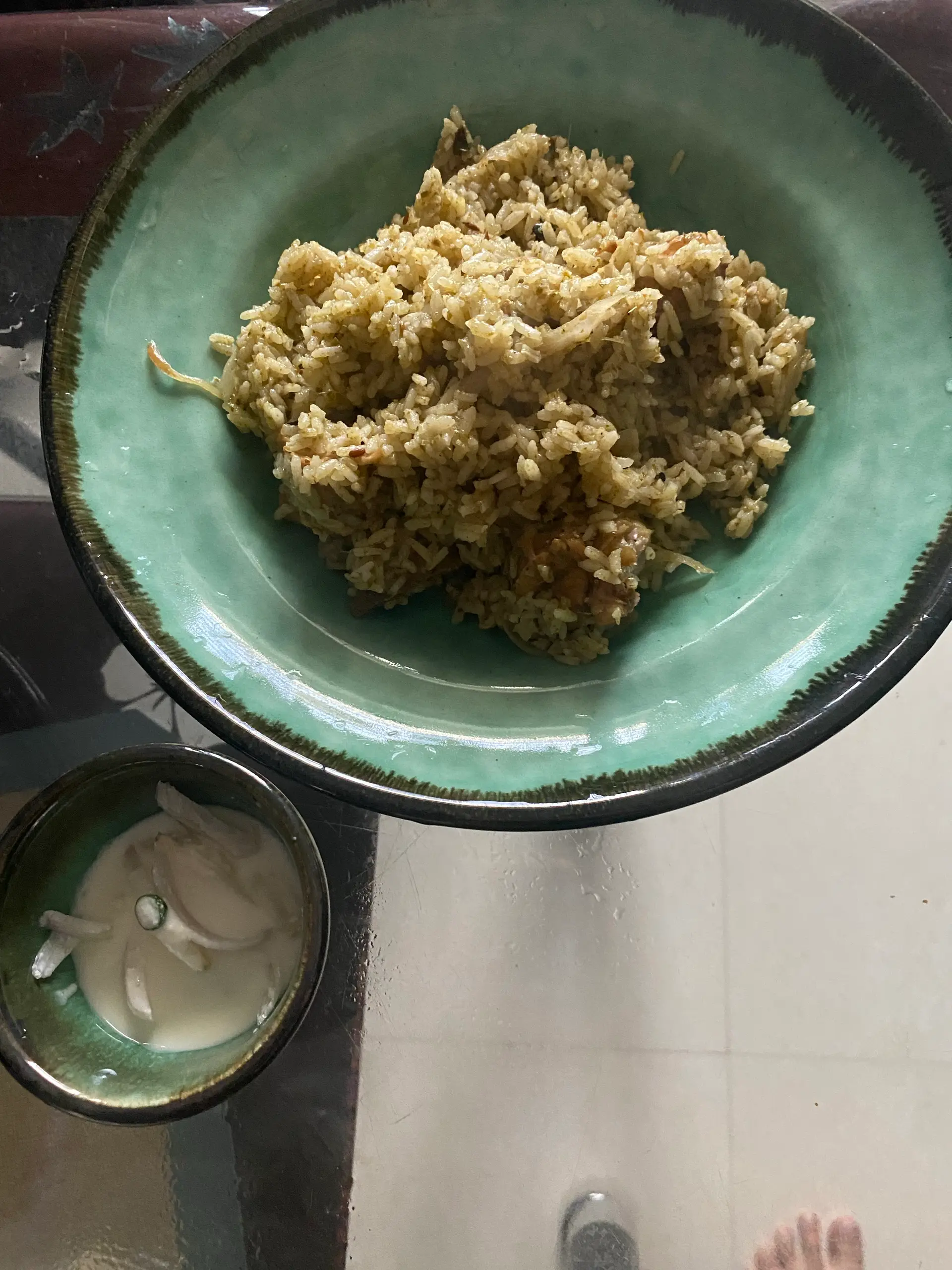 A cook's photo of Chicken Donne Biryani (Naati style)