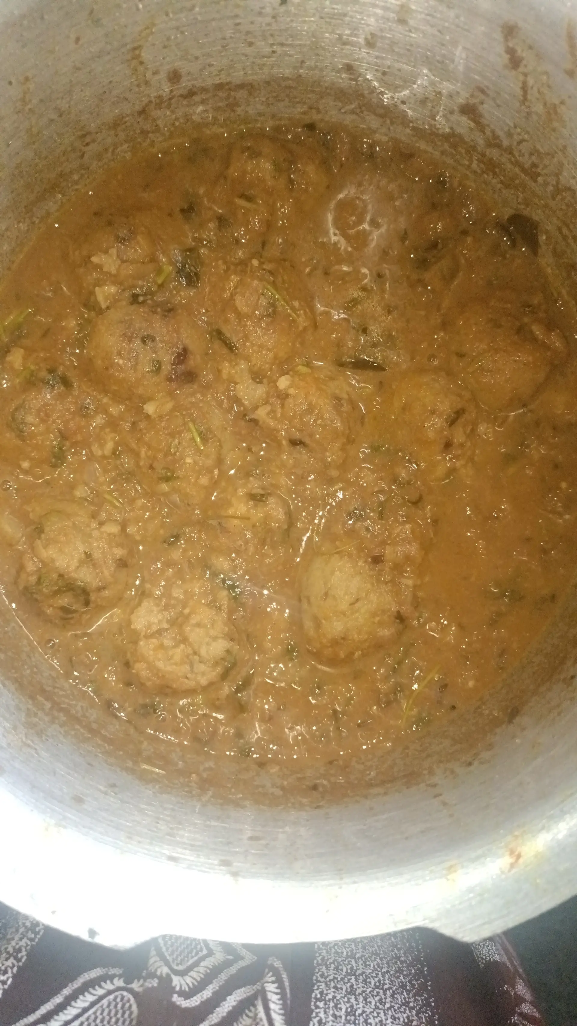 A cook's photo of Vaazhakkai Kofta Curry