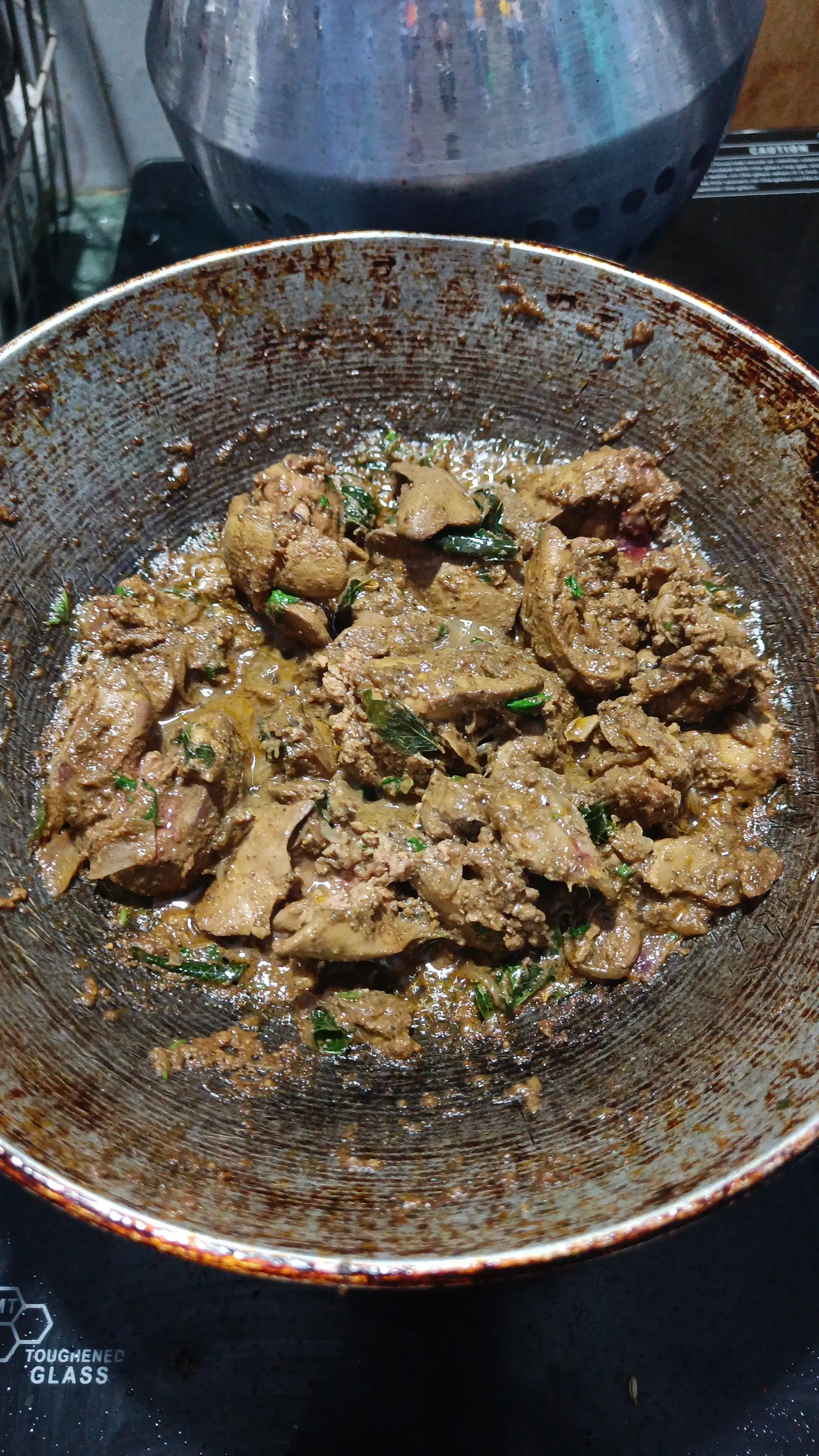 A cook's photo of Chicken Liver Pepper Fry