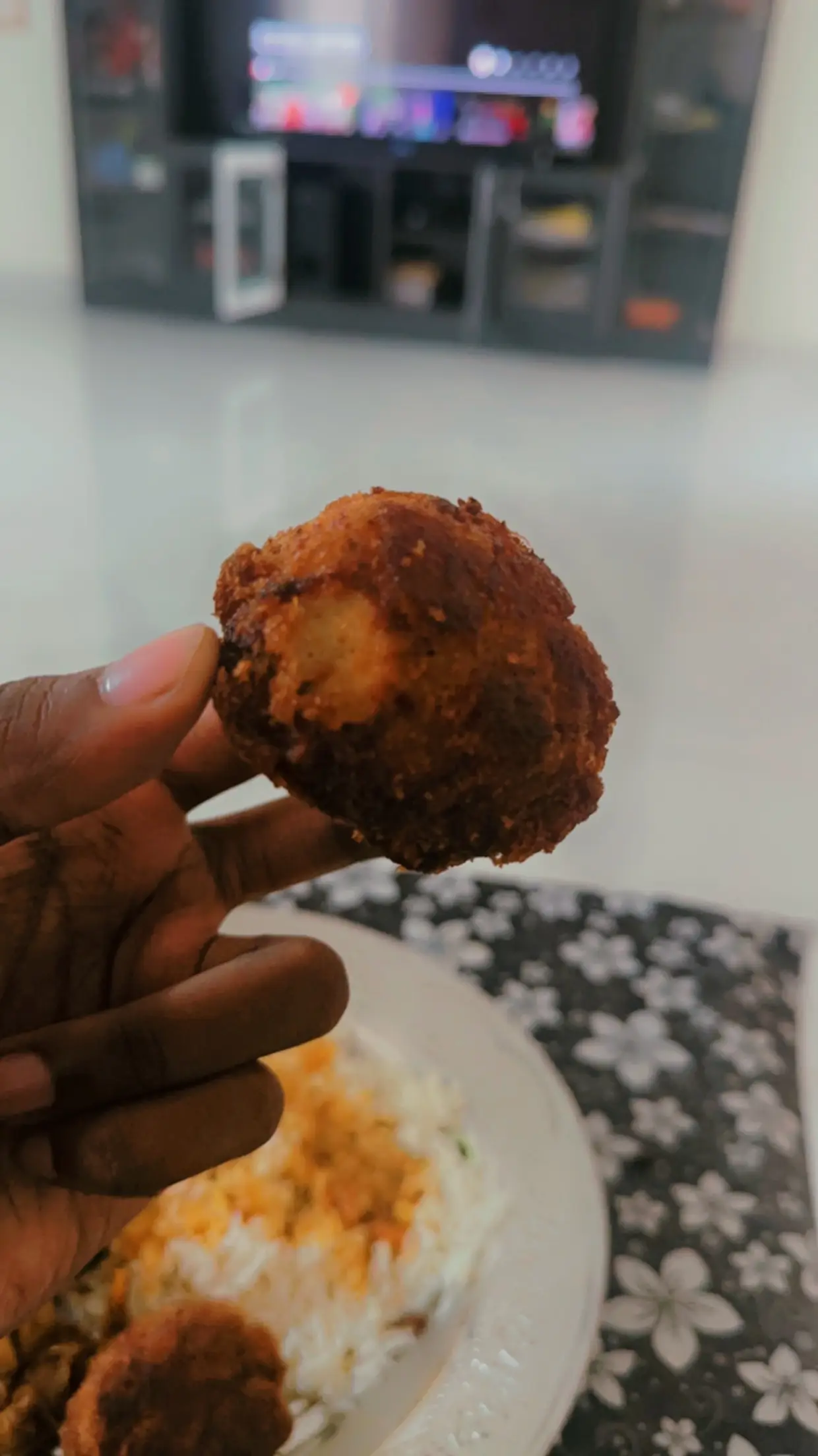 A cook's photo of Football Chicken