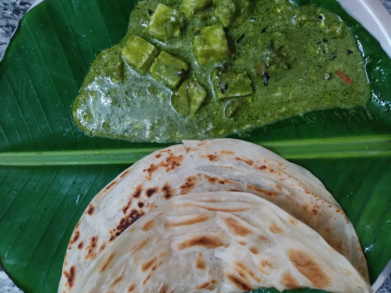 A cook's photo of Palak Paneer