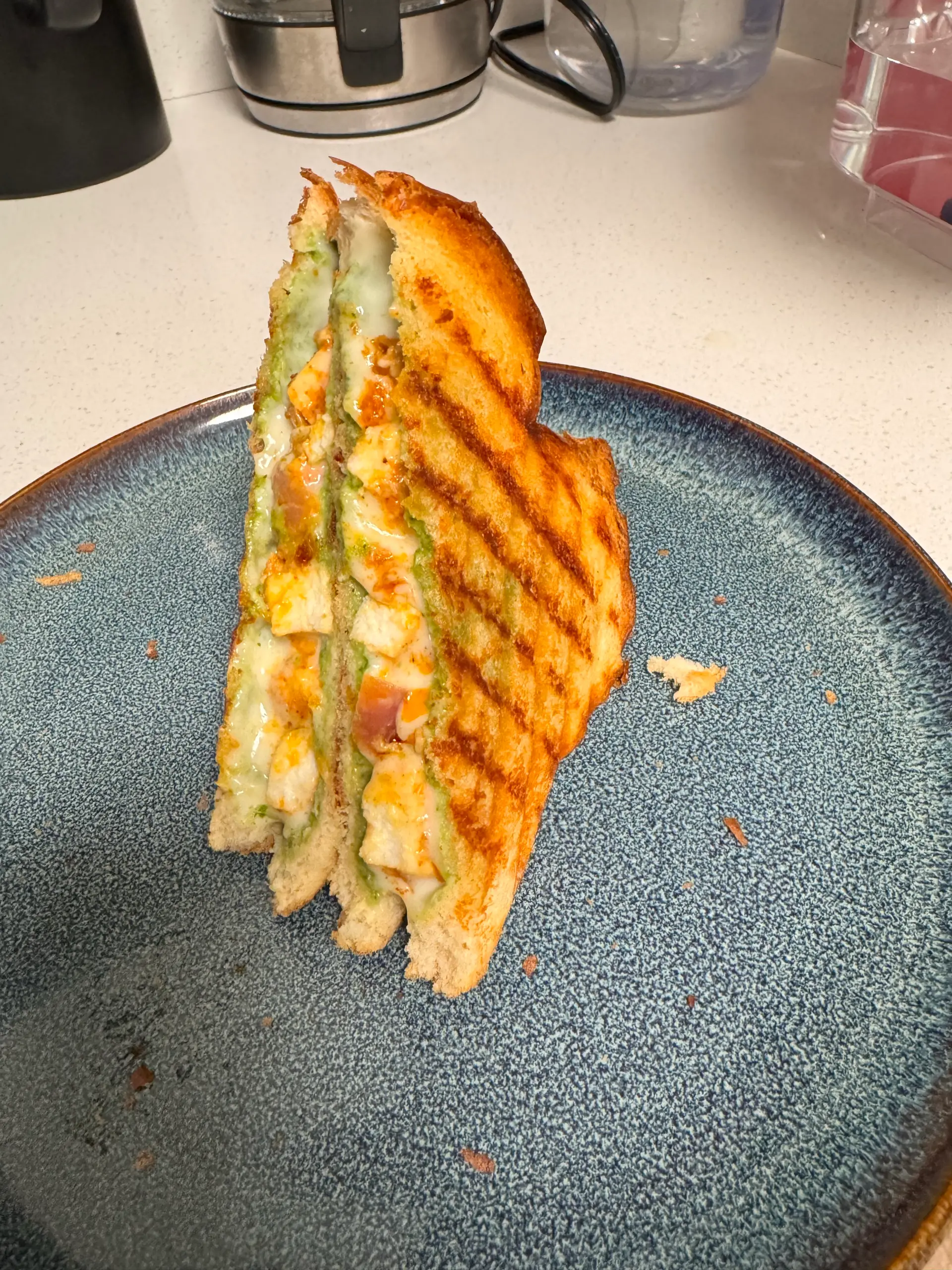 A cook's photo of Cafe Style Paneer Tikka Sandwich