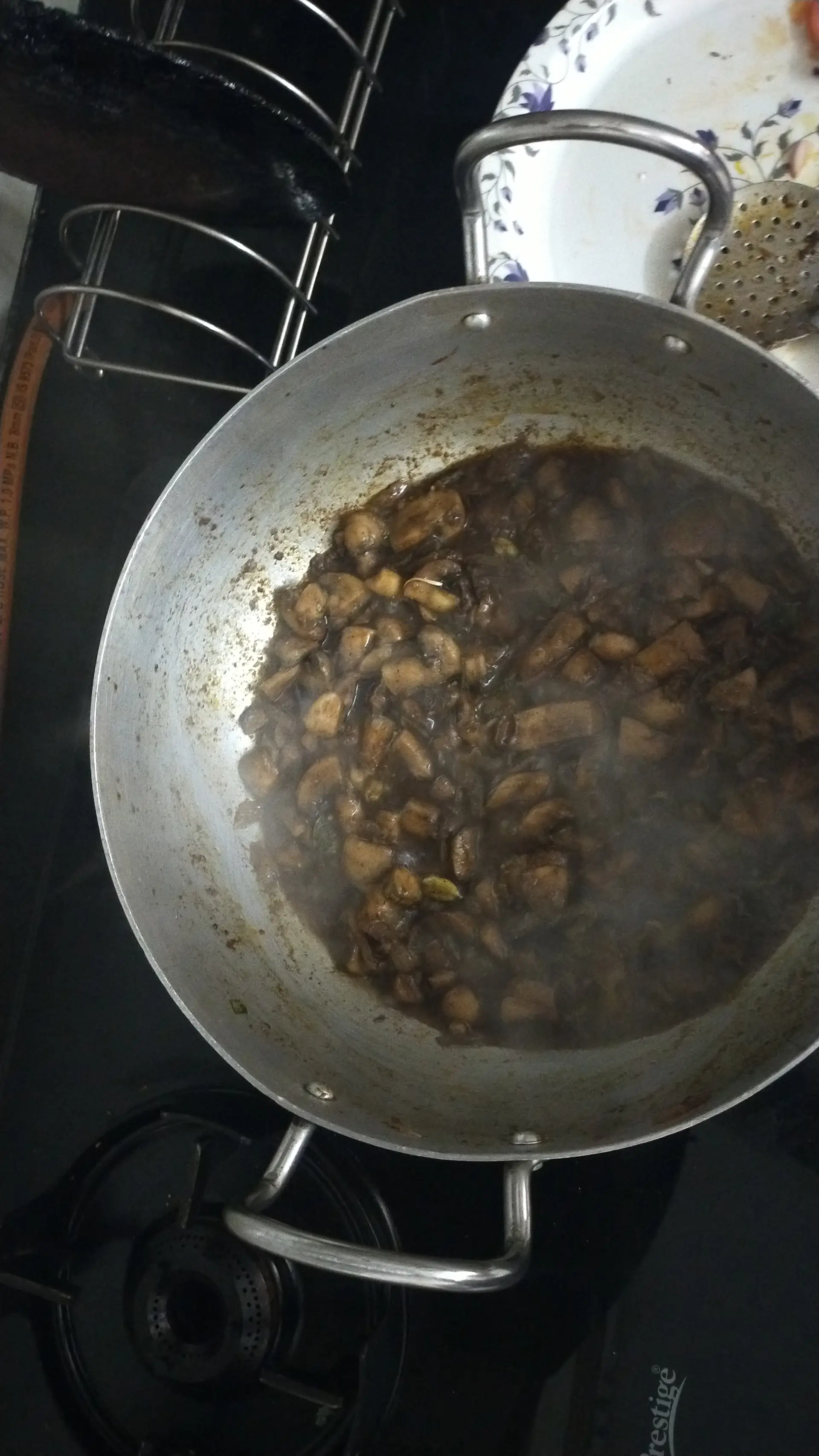 A cook's photo of Mushroom Chukka