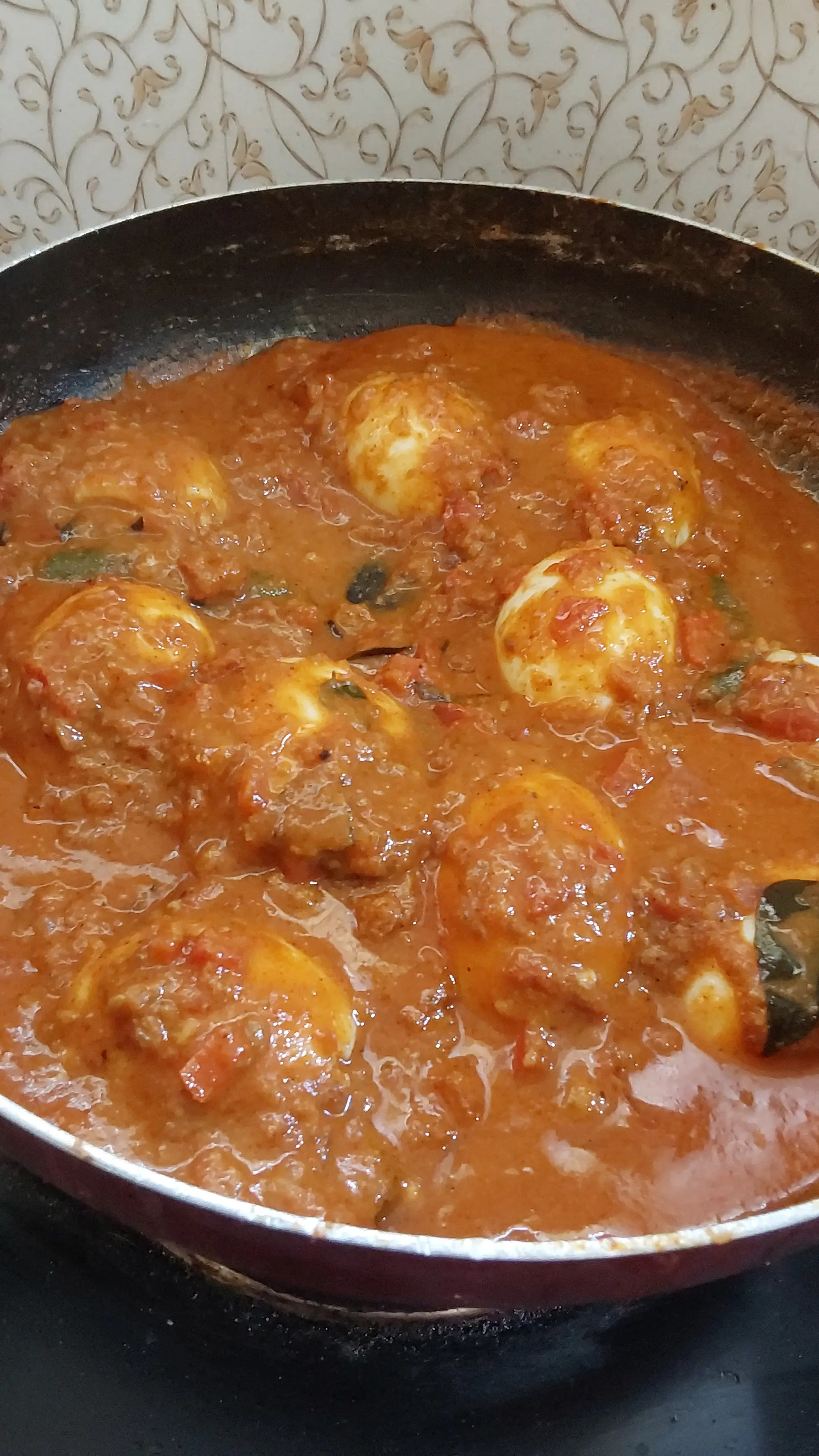 A cook's photo of Muttai Milagu Masala