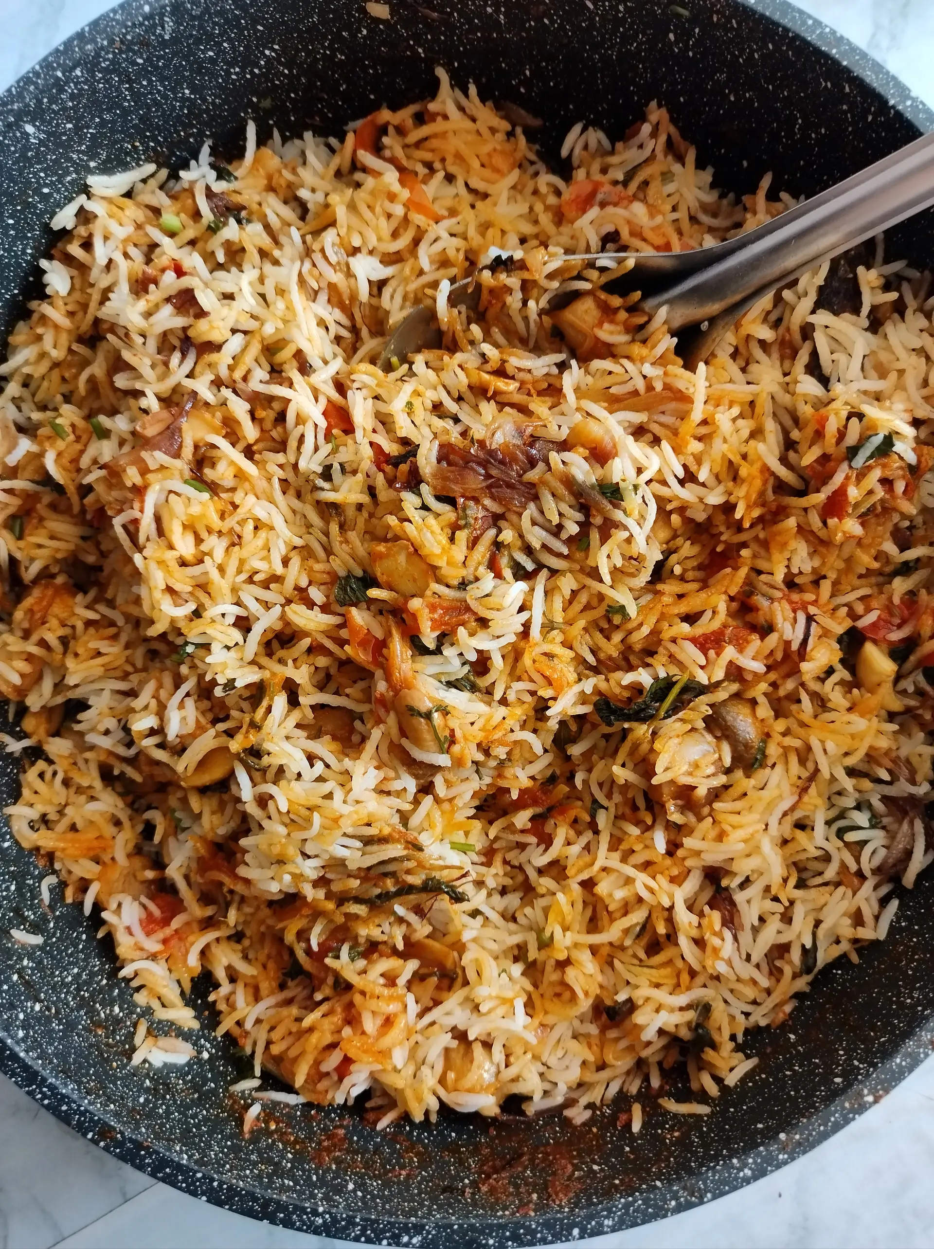 A cook's photo of Mushroom Dum Biryani