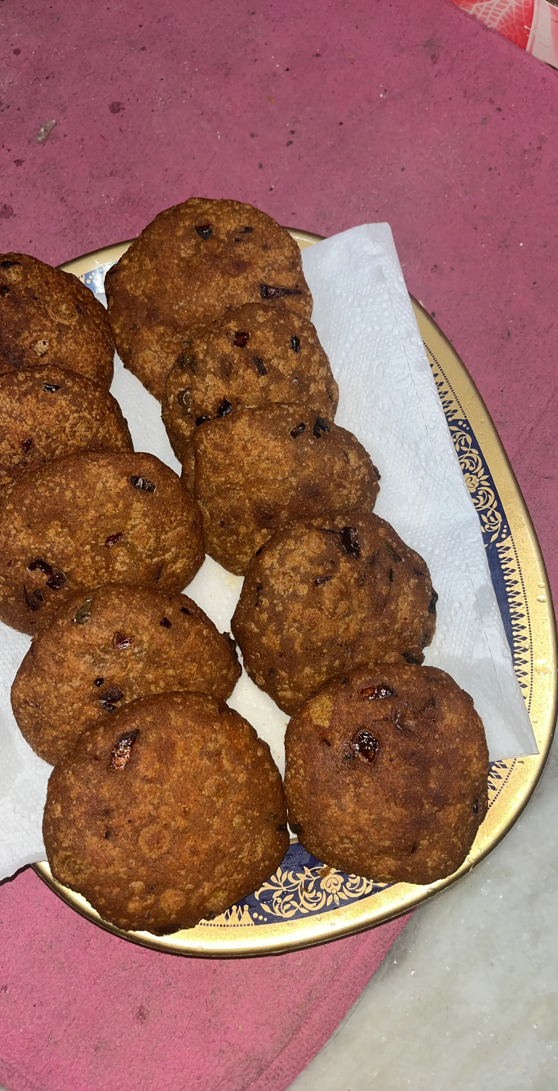 A cook's photo of Maddur Vada