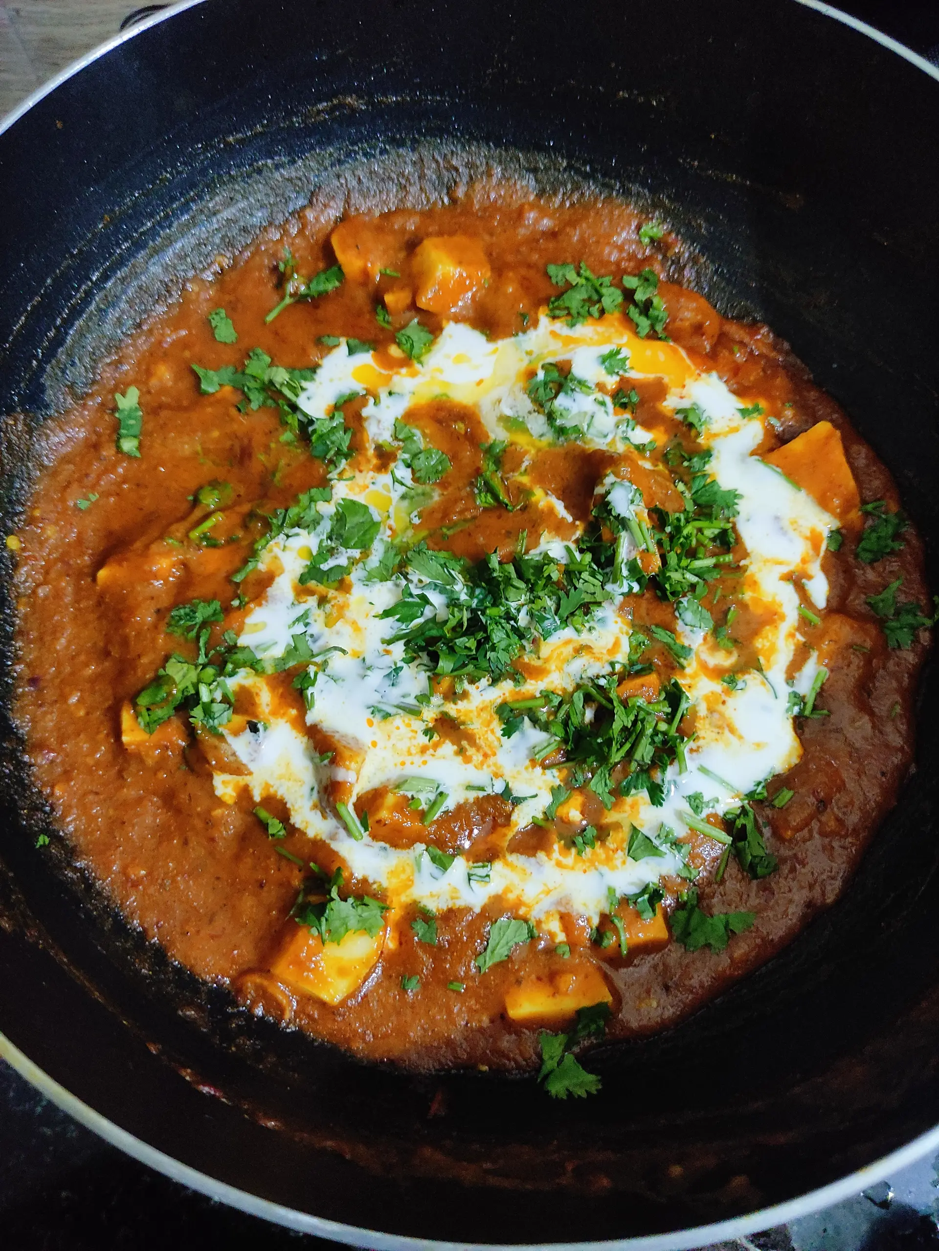 A cook's photo of Paneer Lasooni
